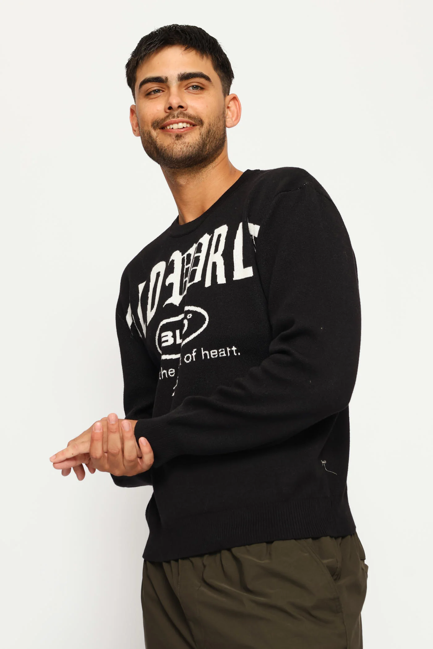 Printed Knitwear - Black - Image 3