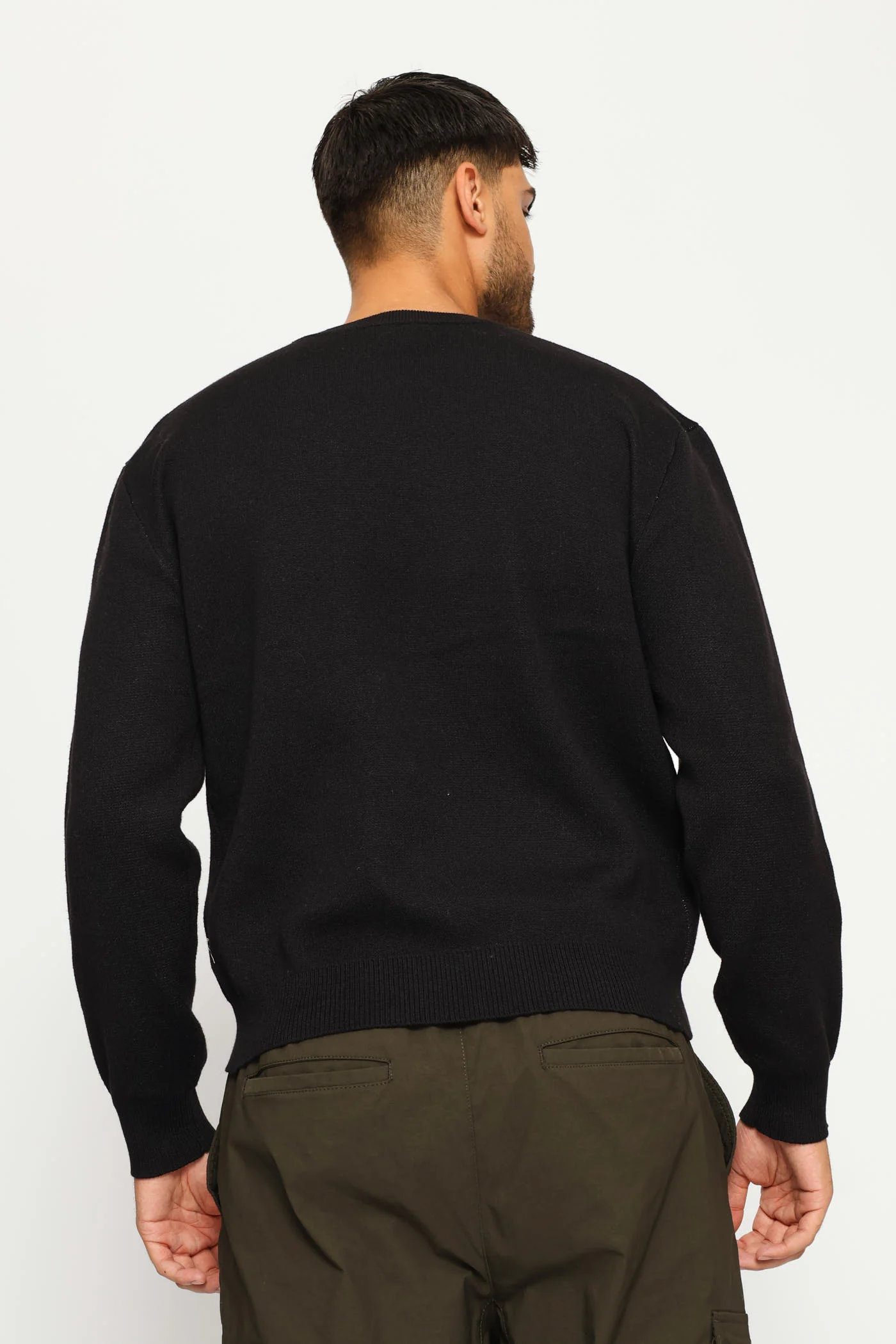 Printed Knitwear - Black - Image 4