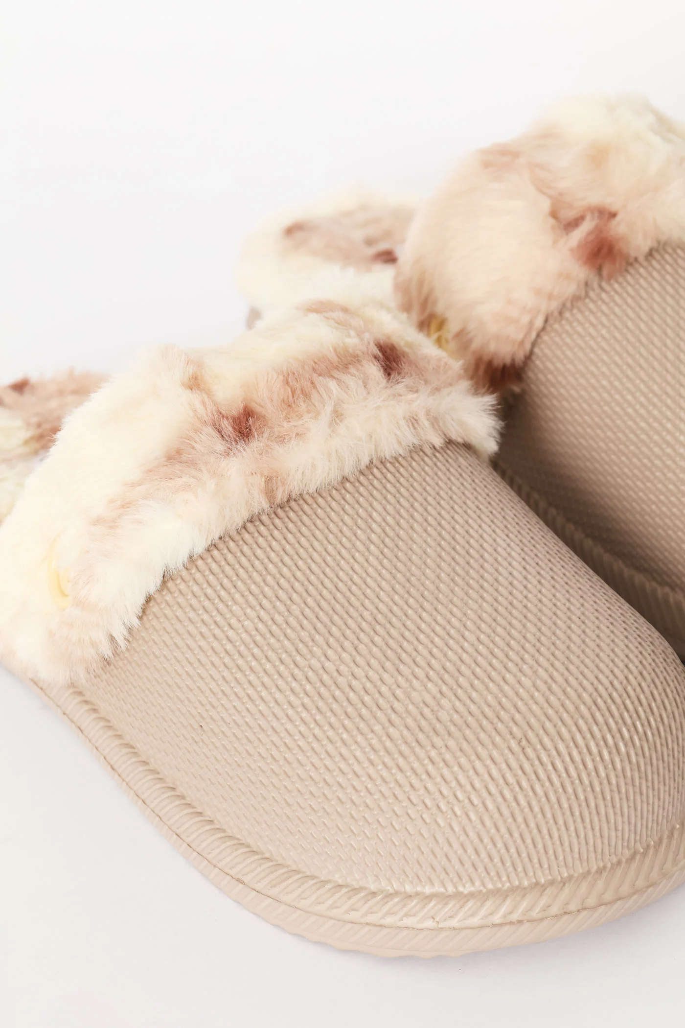 Printed Lined Closed Toe Eva Clog Slipper - Blush - Image 2
