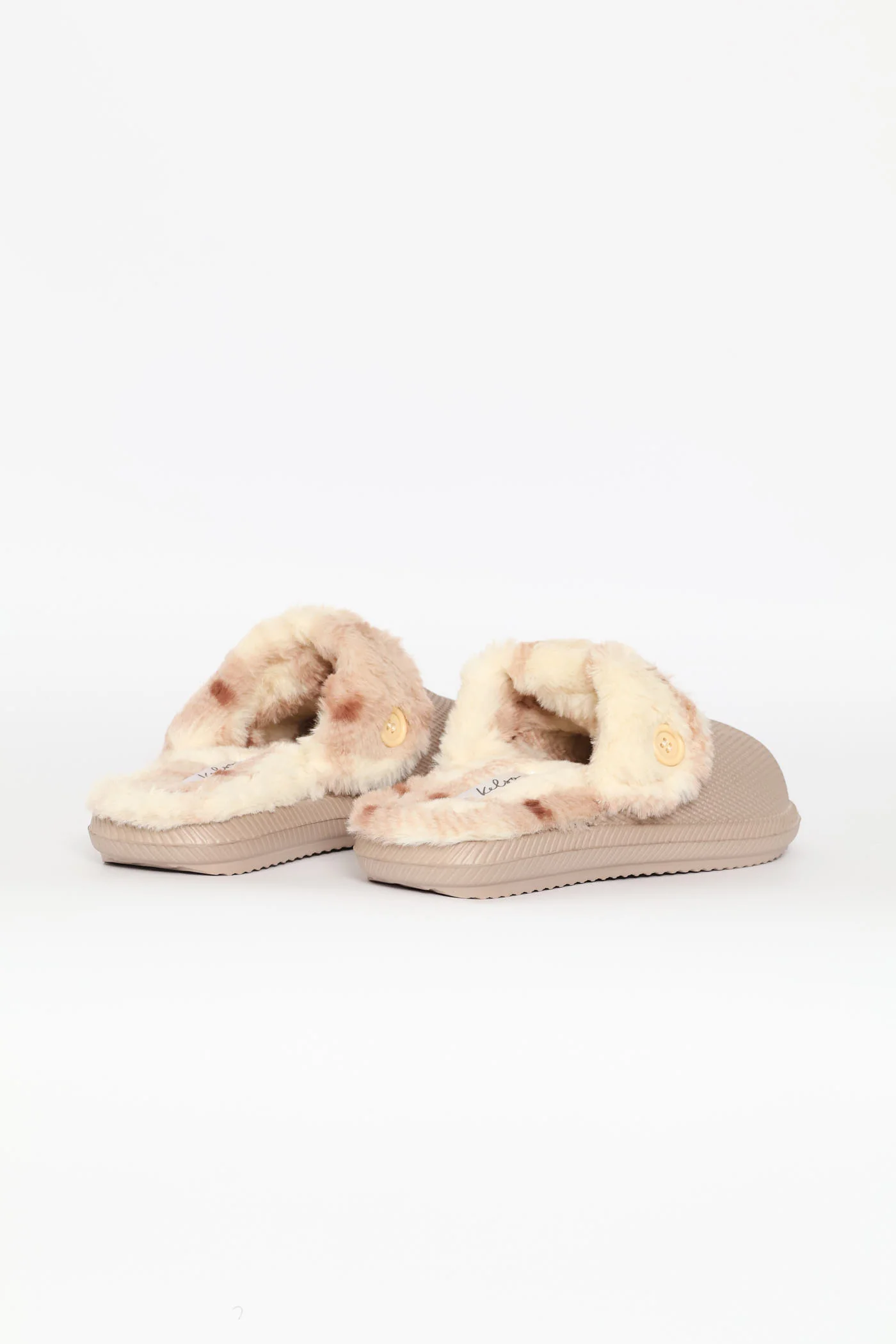 Printed Lined Closed Toe Eva Clog Slipper - Blush - Image 5