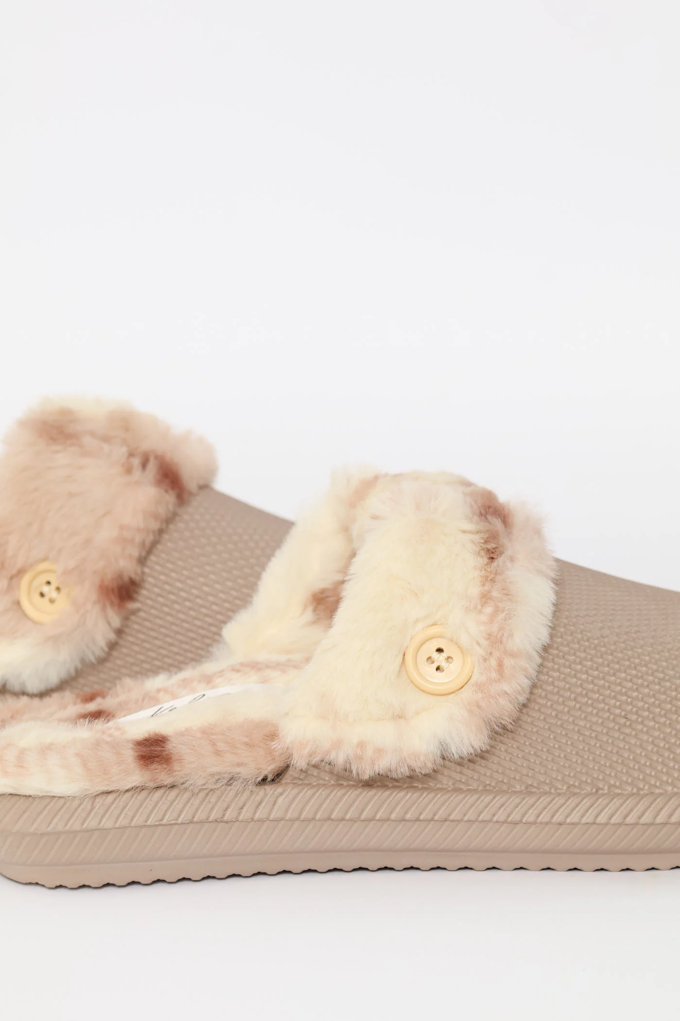 Printed Lined Closed Toe Eva Clog Slipper - Blush - Image 6