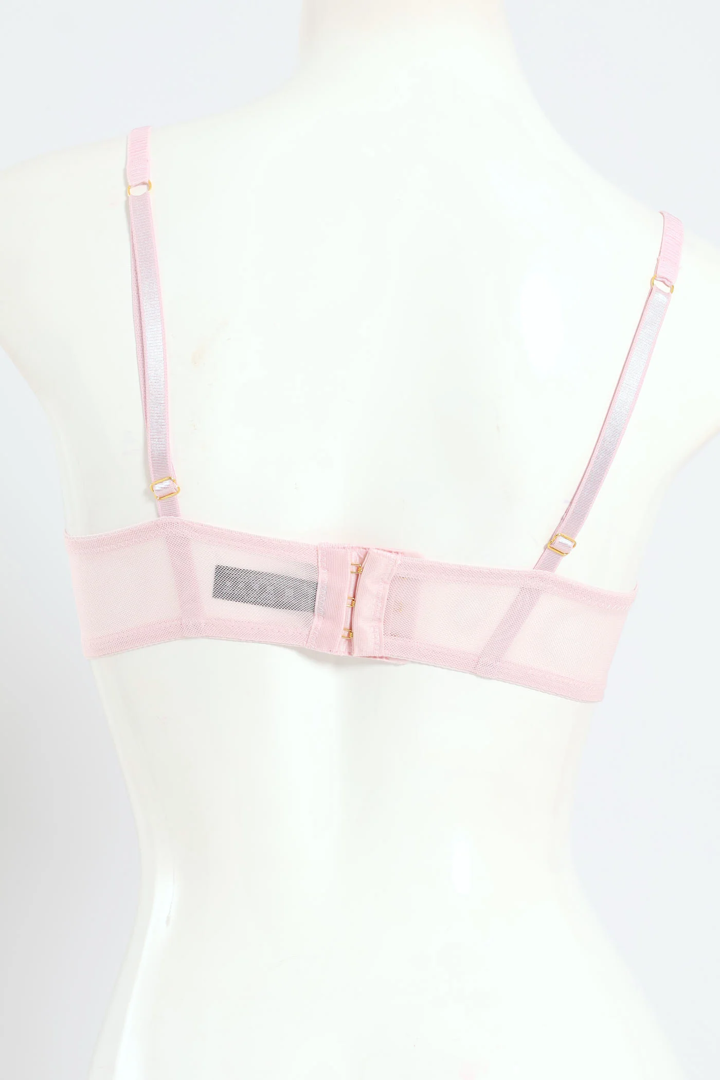 Printed Microfiber & Lace Balconette Bra - Shrinking Violet - Pink - Image 4