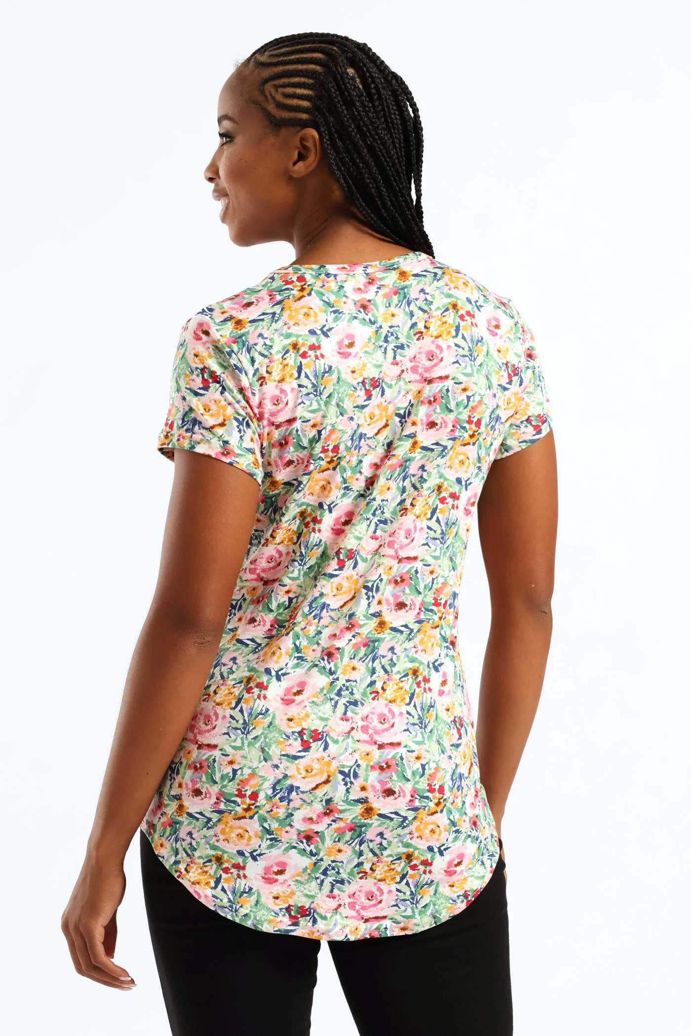 Printed Pocket Tee - Multi - Image 4