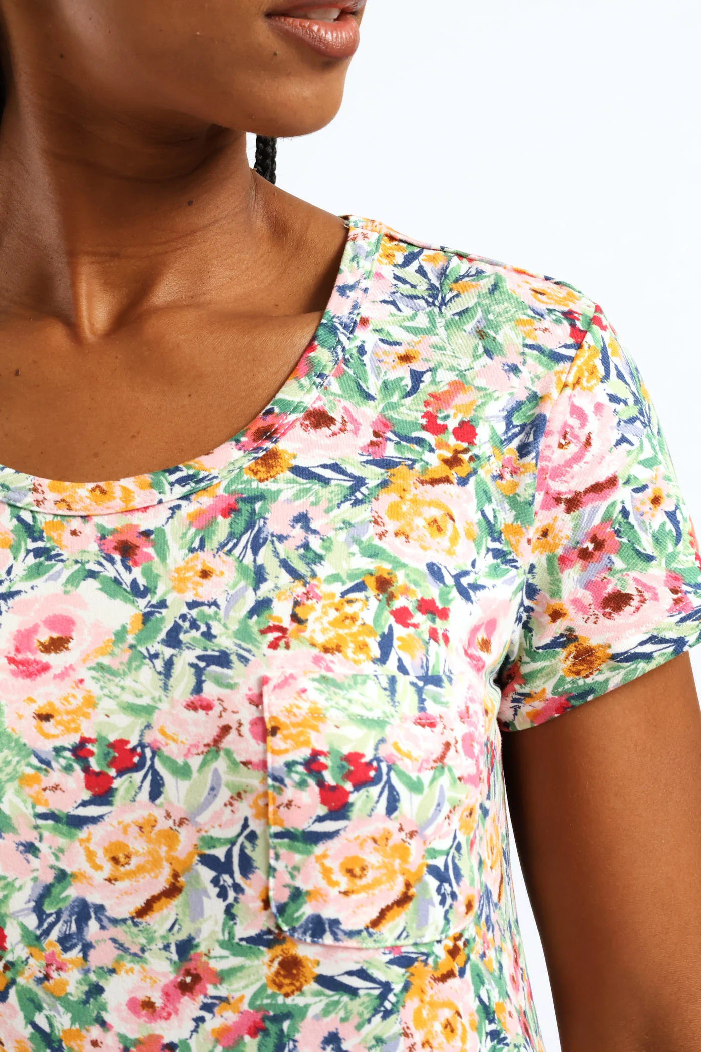 Printed Pocket Tee - Multi - Image 5