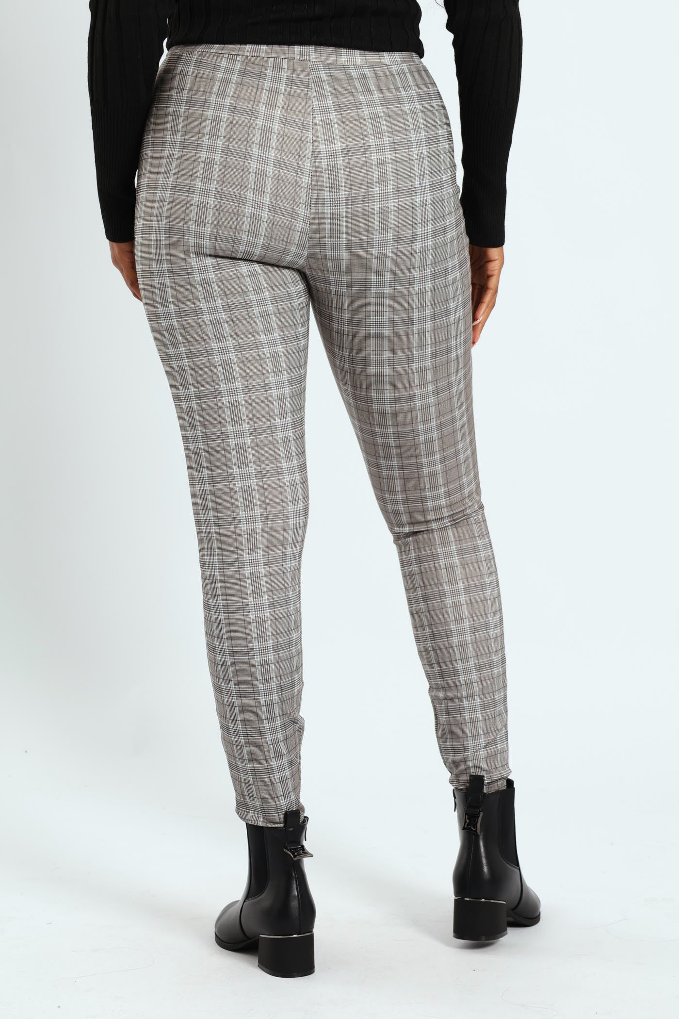 Printed Ponti Legging - Black/Charcoal - Image 4