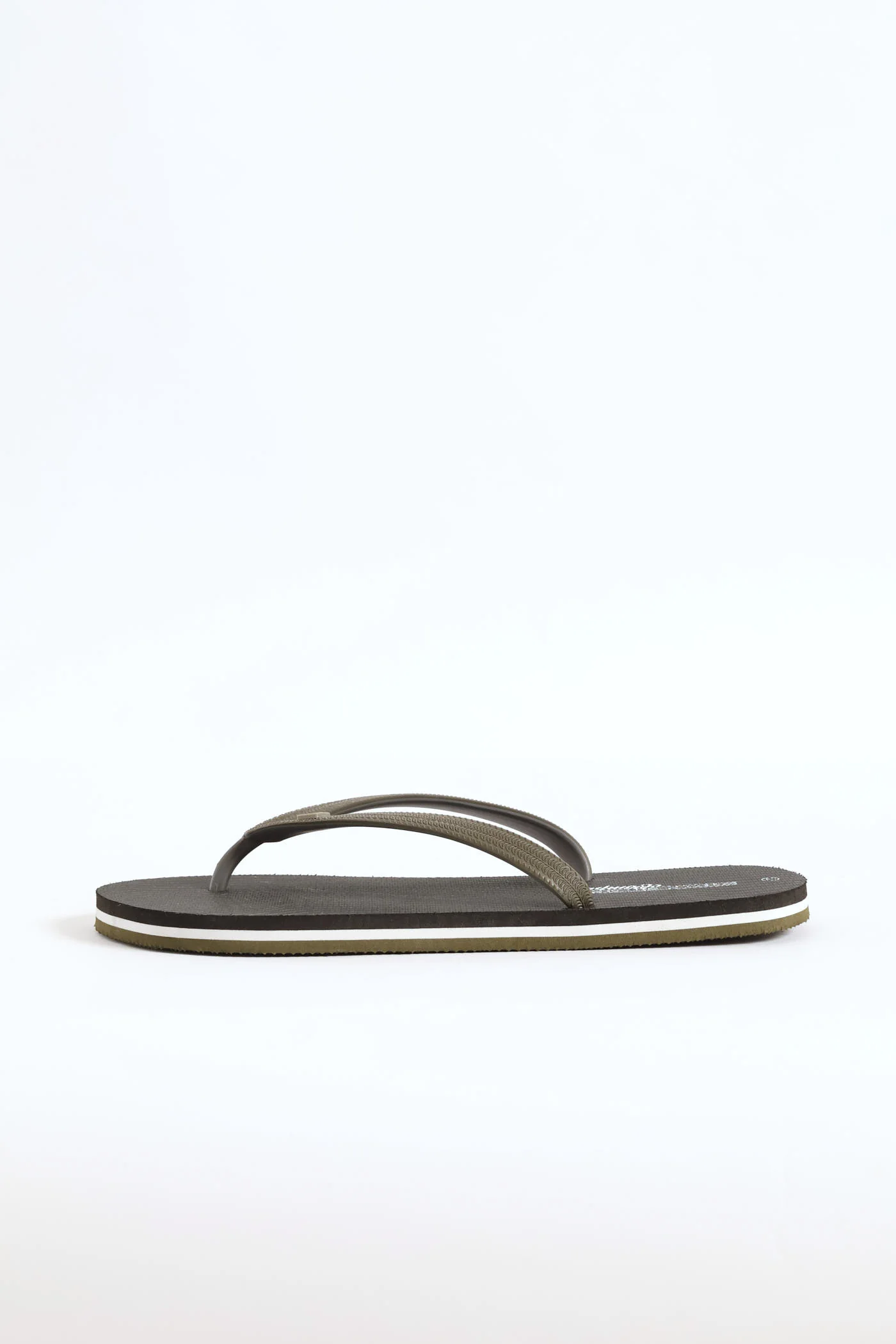 Printed Rubber Flip Flop - Black - Image 4