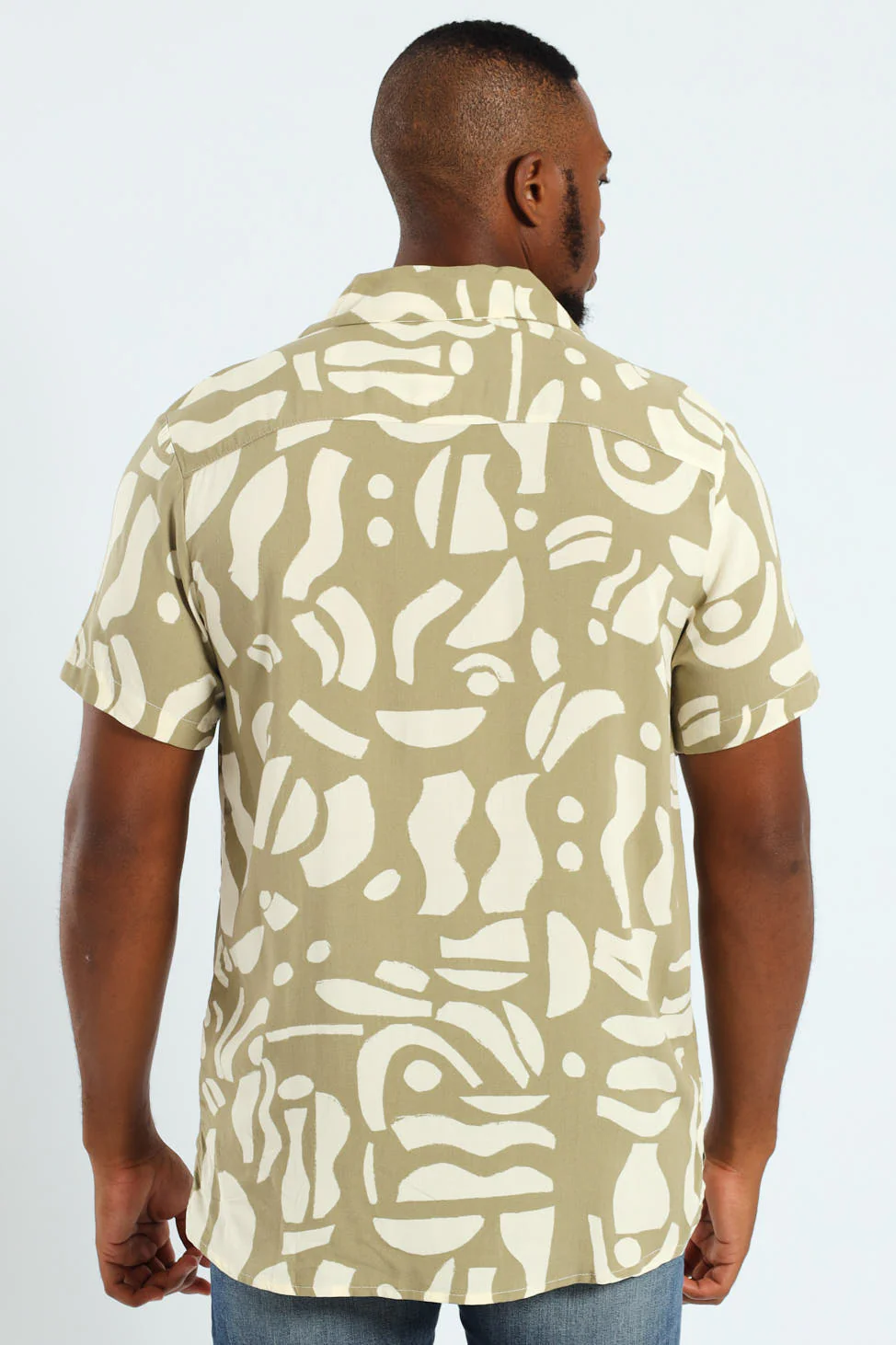Printed Shirt - Olive - Image 4
