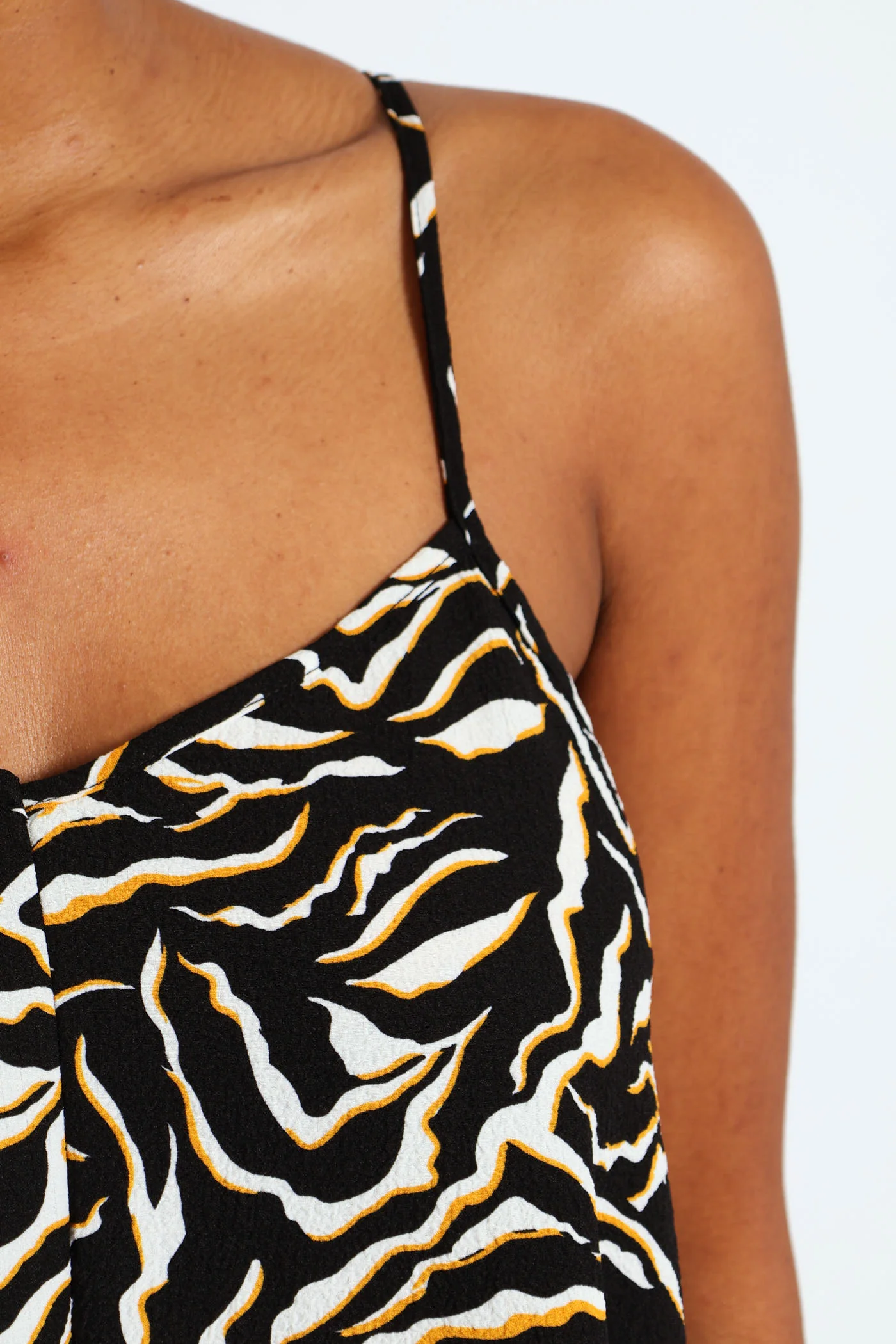 Printed Strappy Slip Maxi Dress - Image 4
