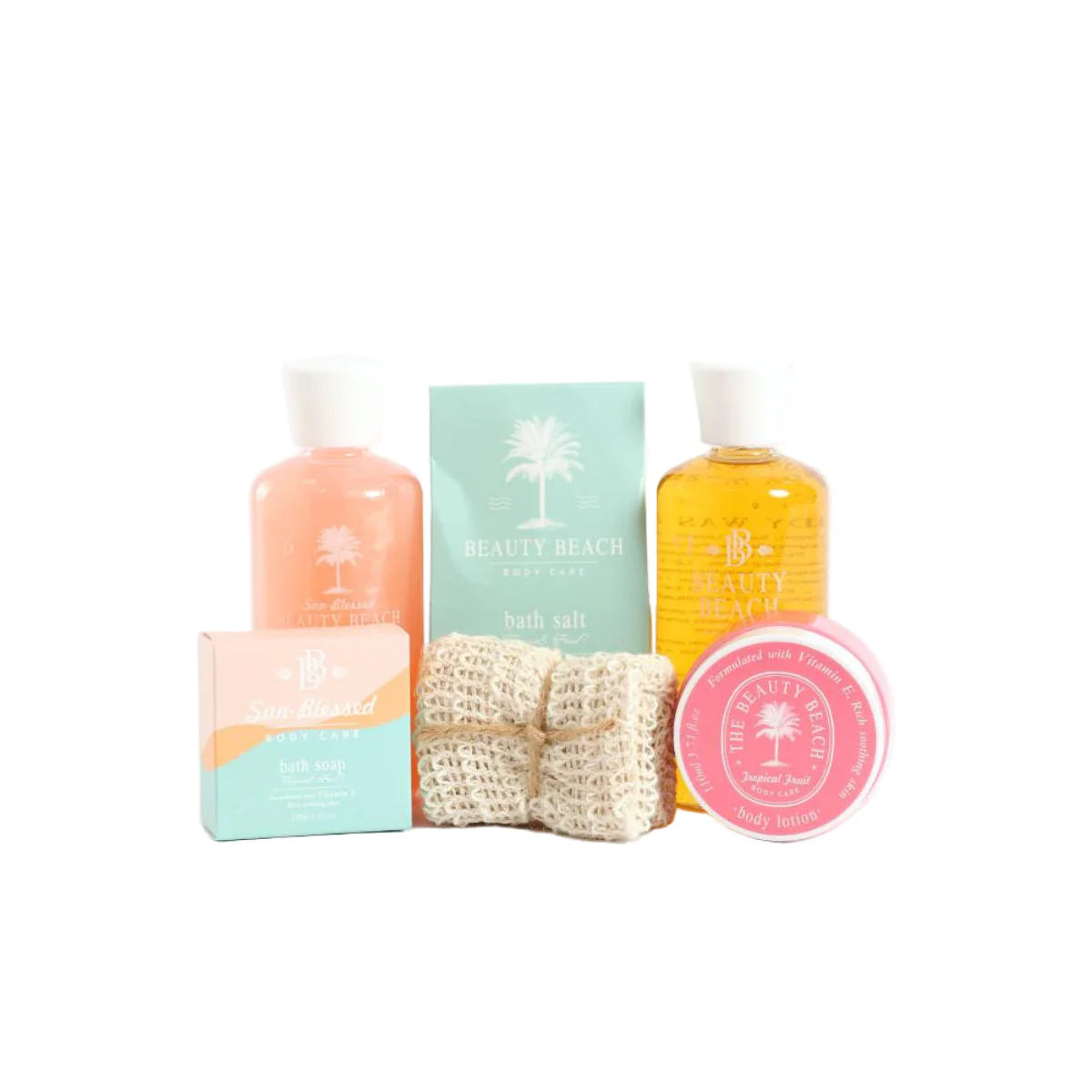 Beauty Beach Tropical Fruit Rope Basket Gift Set - Image 2