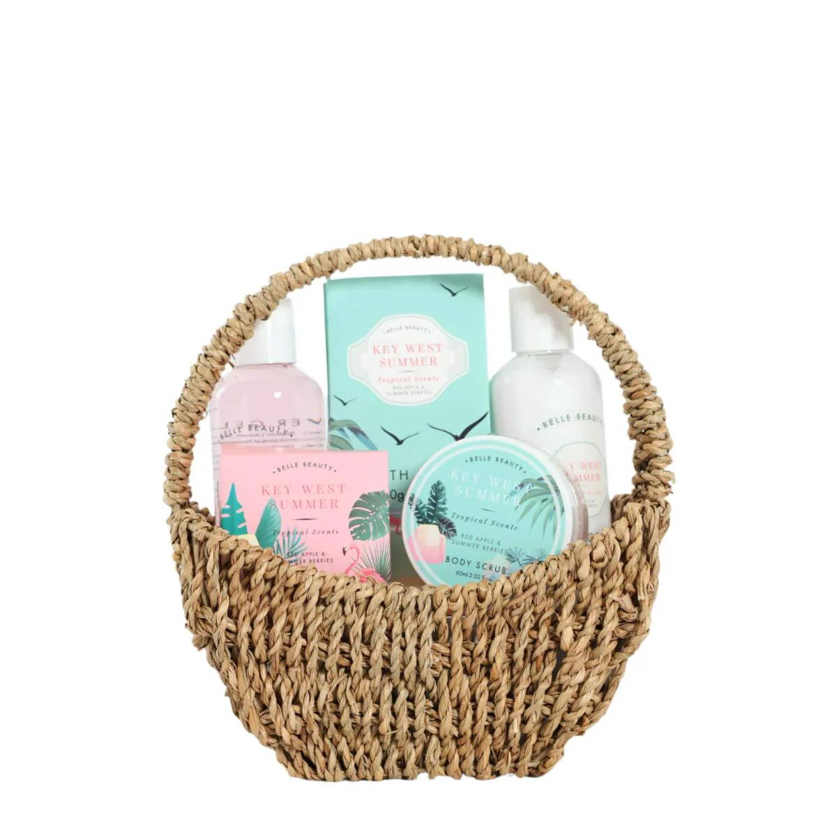 Belle Beauty Straw Basket Gift Set - Image 2