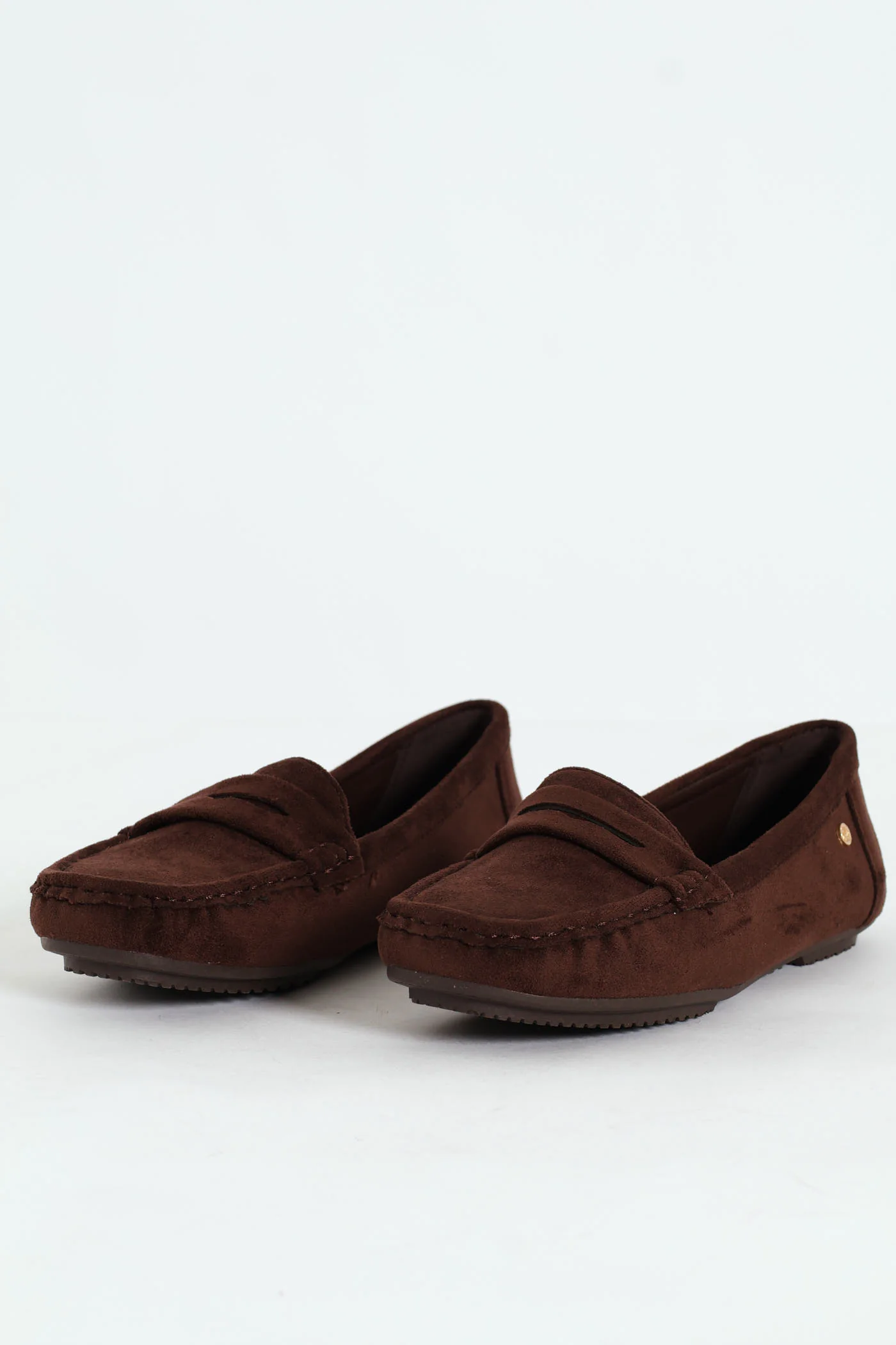 Prost 13 Suede Penny Mocassin Loafer - Brown - Image 3