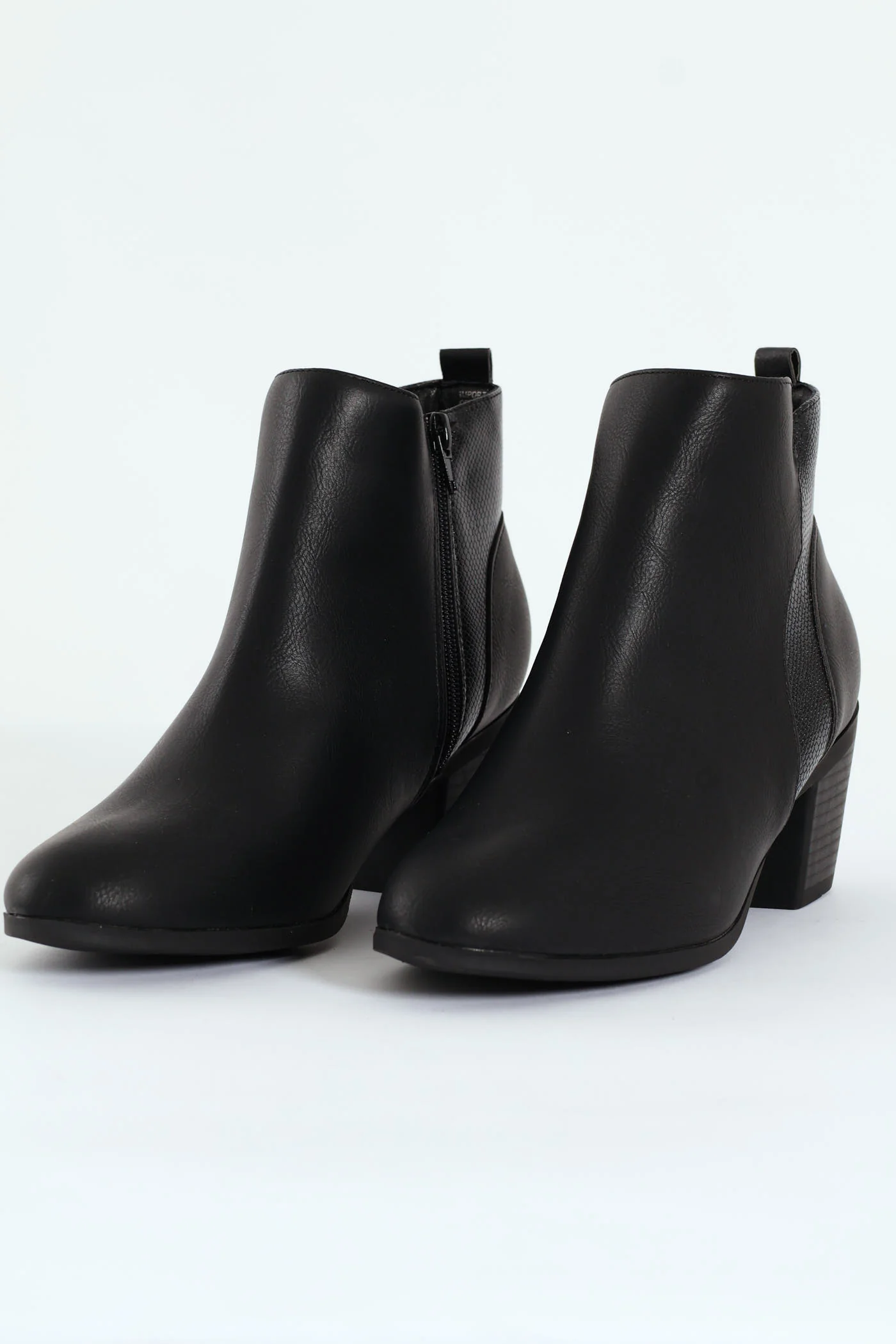 Pu Insert Chelsea Ankle Boot - Black - Image 3
