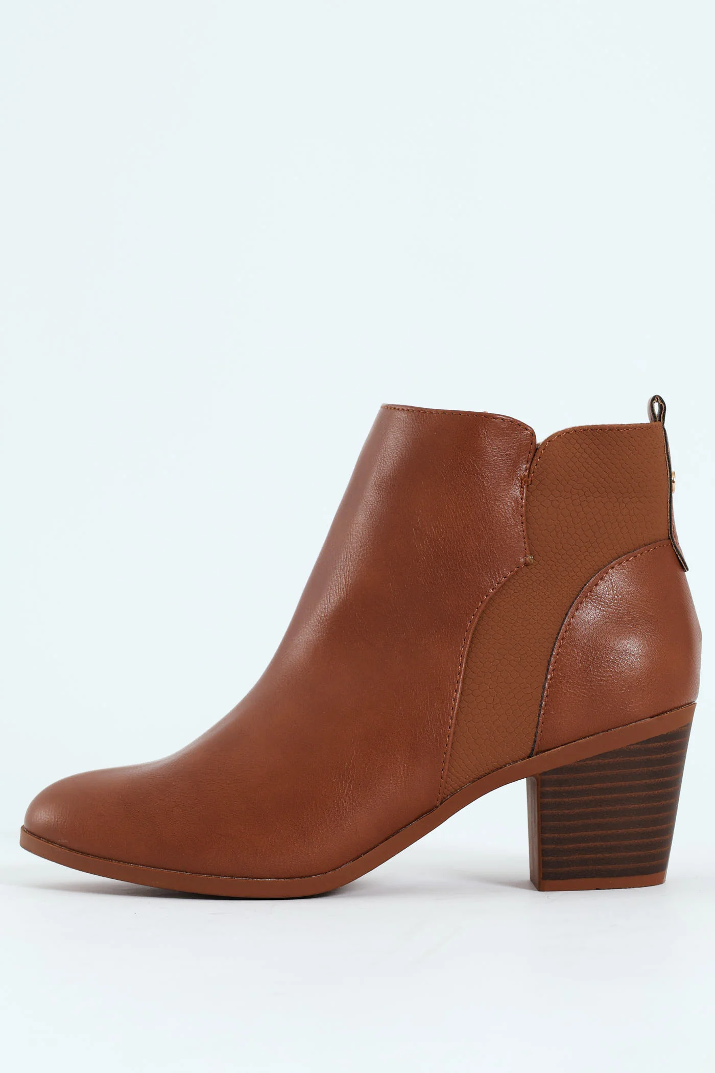 Pu Insert Chelsea Ankle Boot - Tan - Image 3