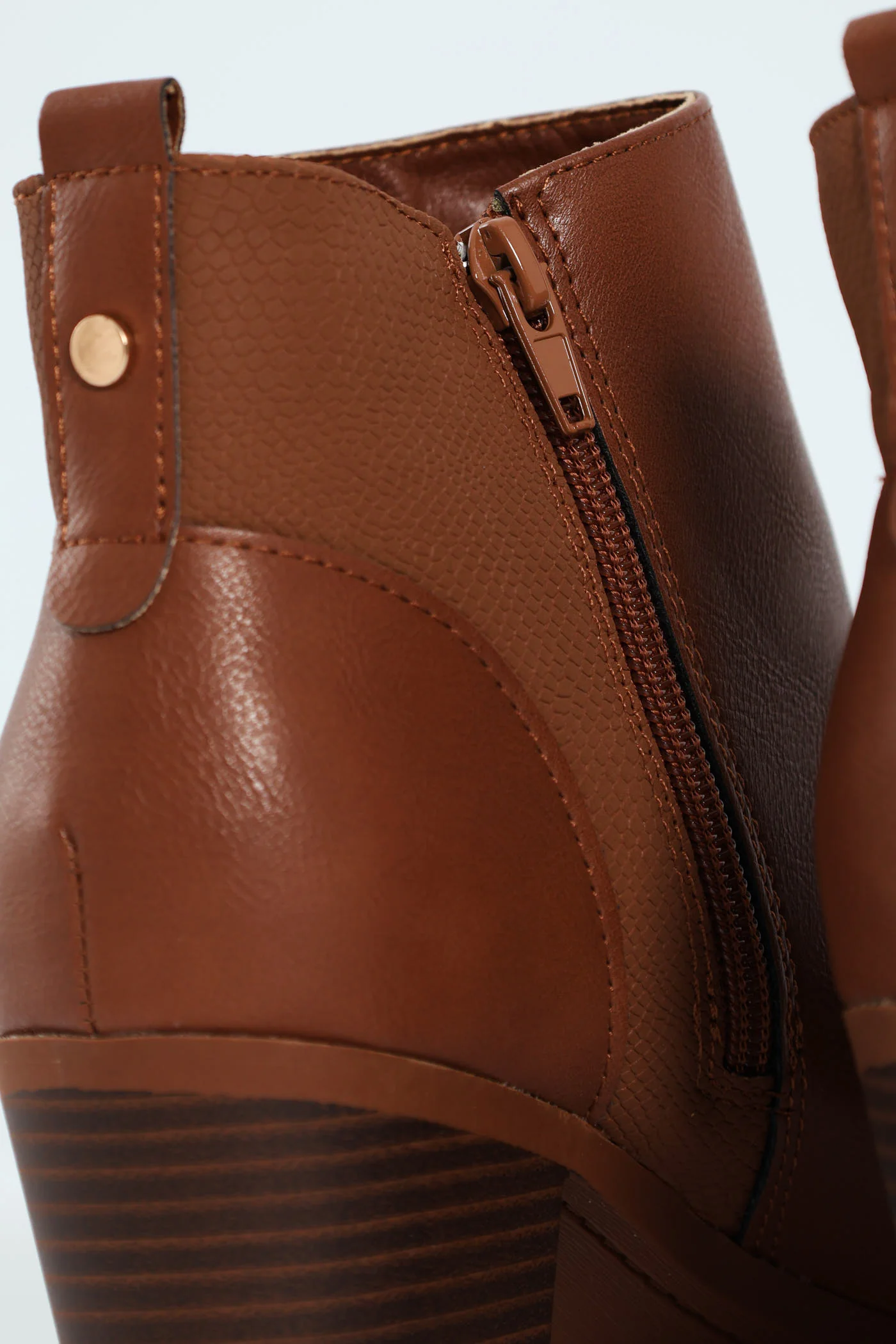 Pu Insert Chelsea Ankle Boot - Tan - Image 6