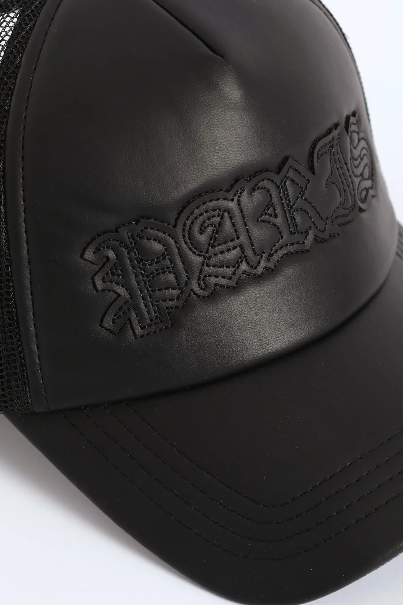 Pu Trucker Cap - Black - Image 3