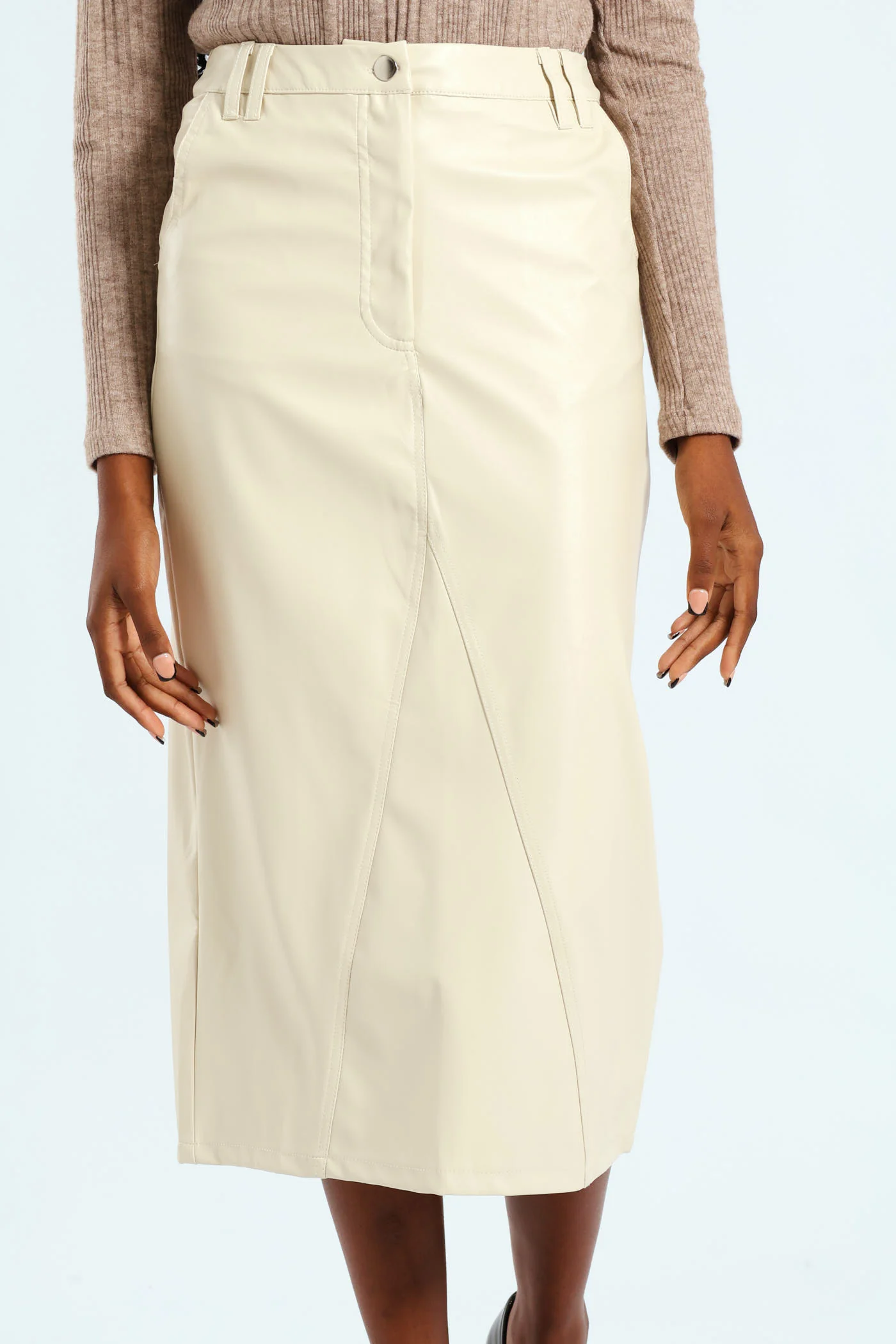 Pencil Midaxi Skirt - Fawn - Image 2