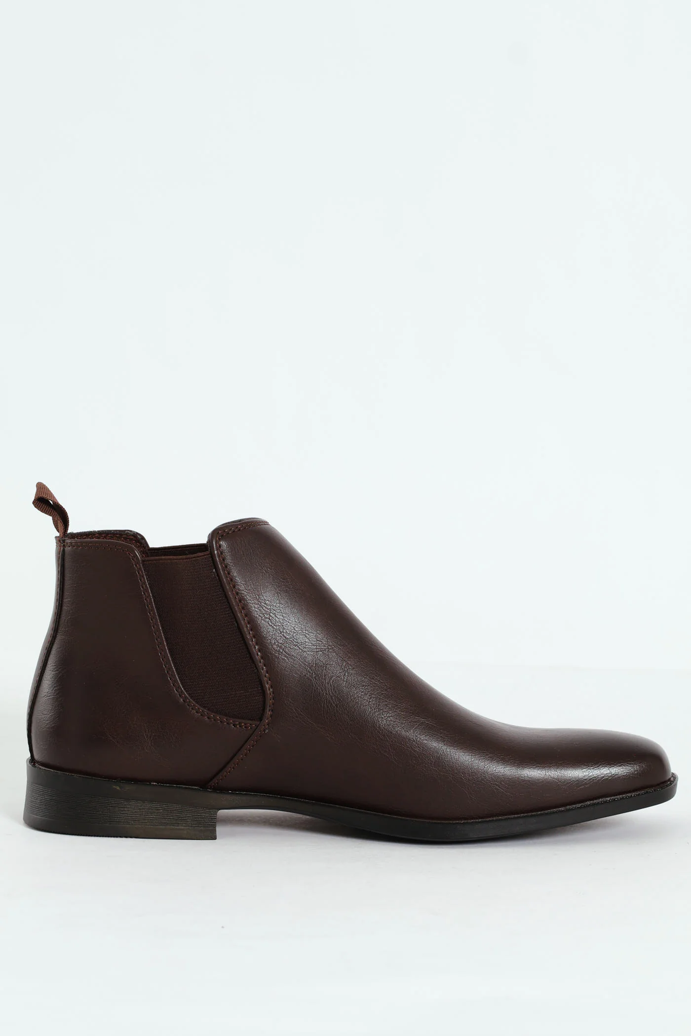 PU Upper Chelsea Boot - Chocolate - Image 3