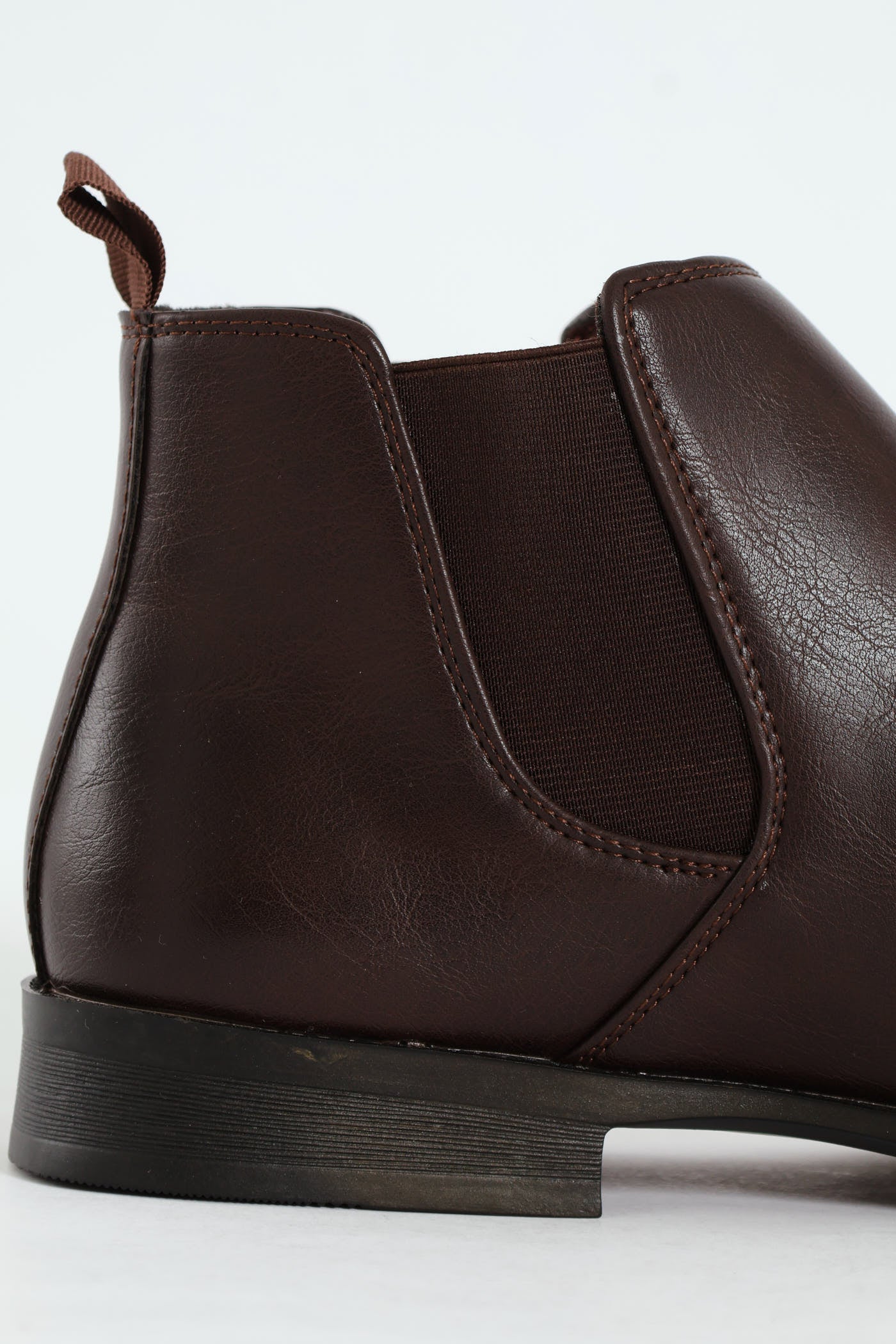 PU Upper Chelsea Boot - Chocolate - Image 5