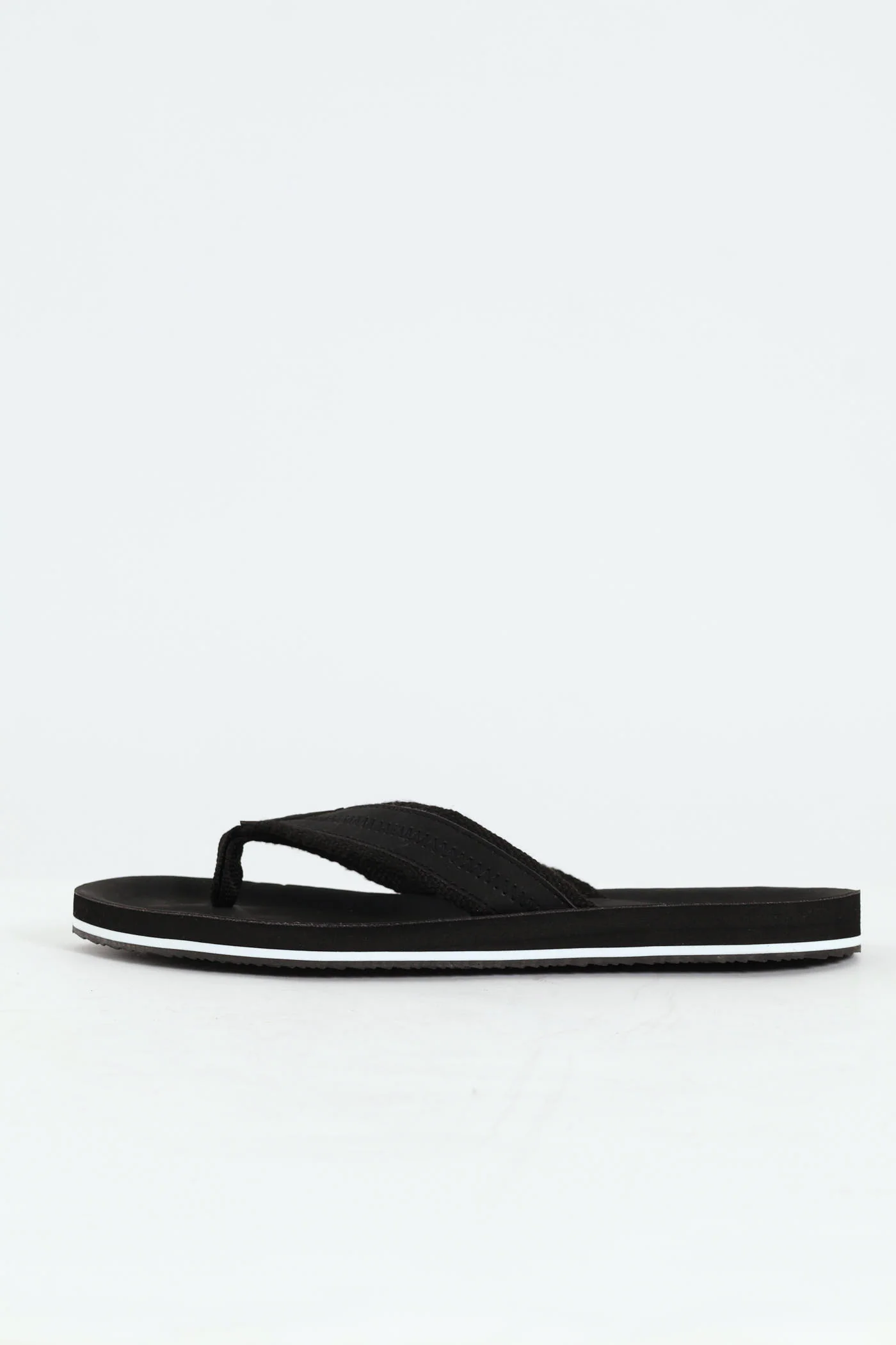 Pu Upper Wide Vamp Sandal - Black - Image 3