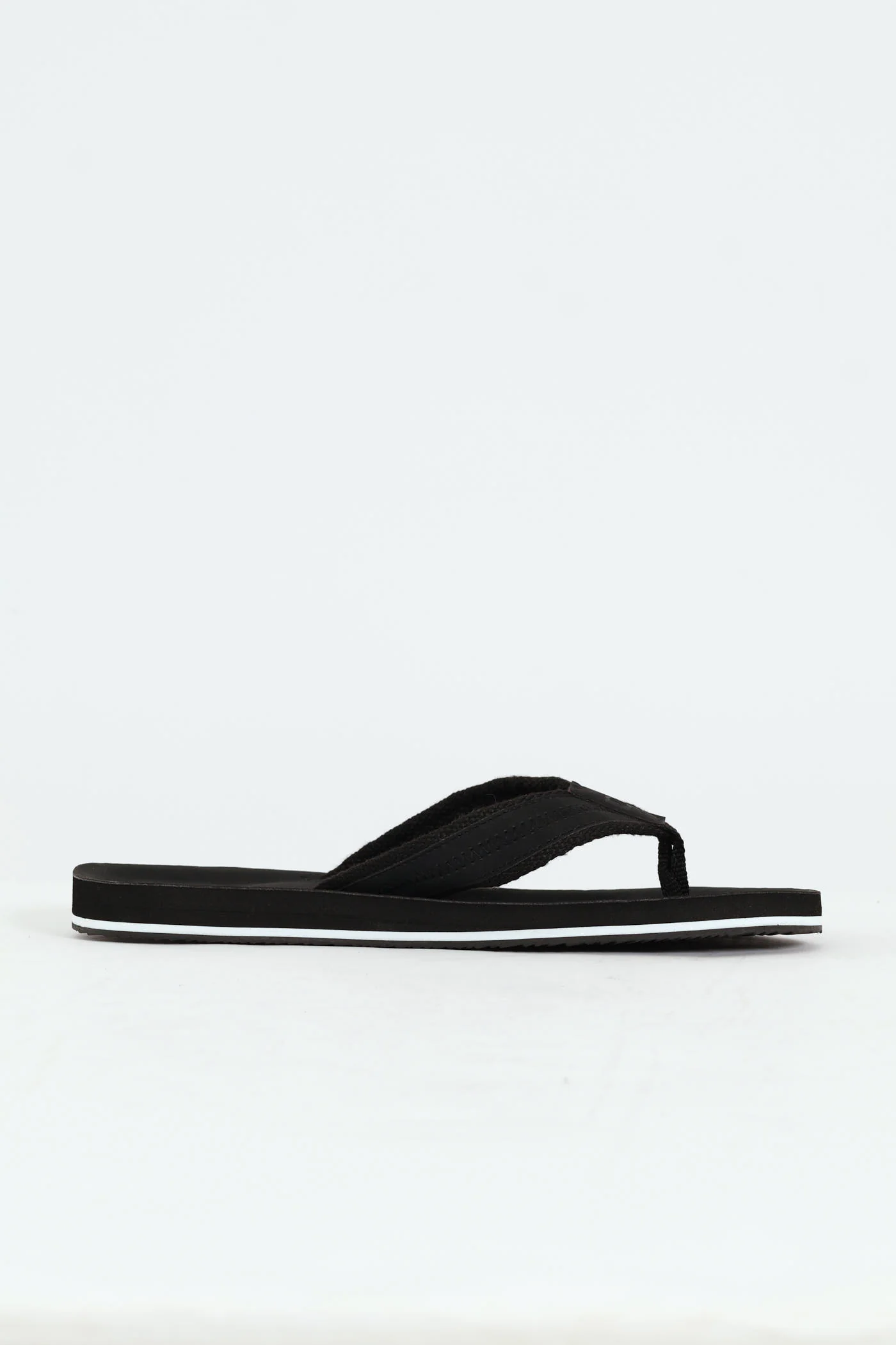 Pu Upper Wide Vamp Sandal - Black - Image 4