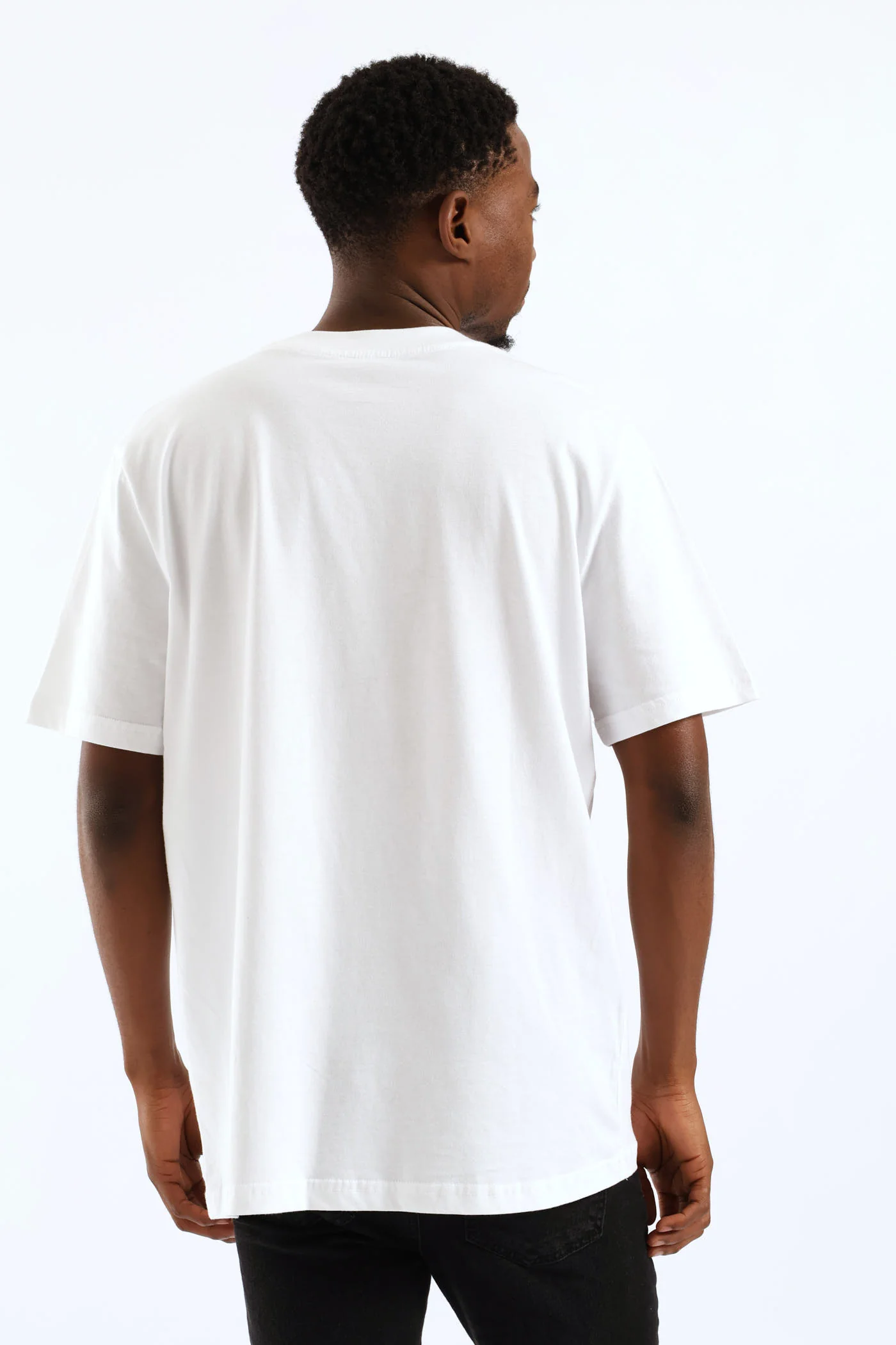 Puff Foil Print Tee - White - Image 5
