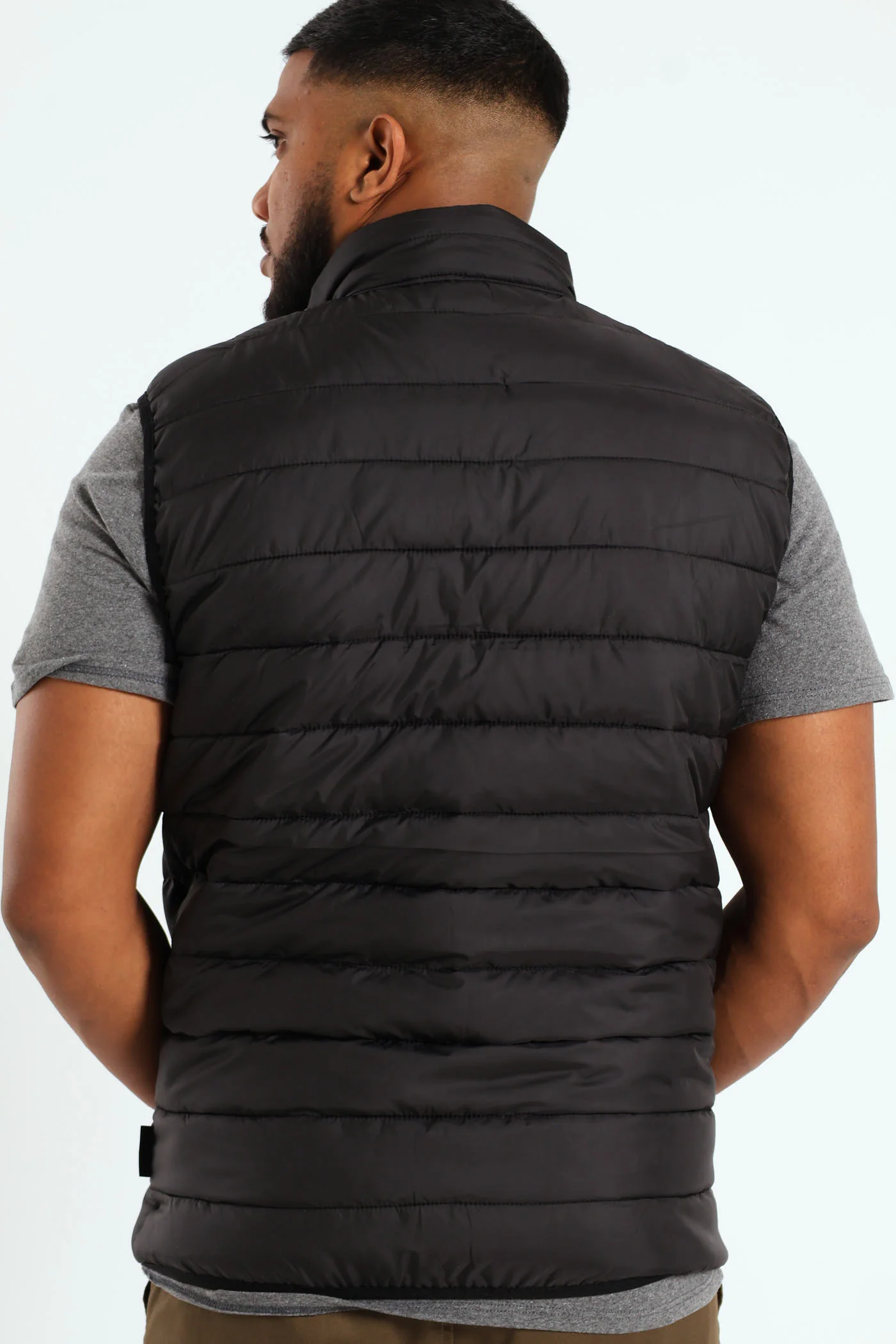 Puffer Gilet - Black - Image 10