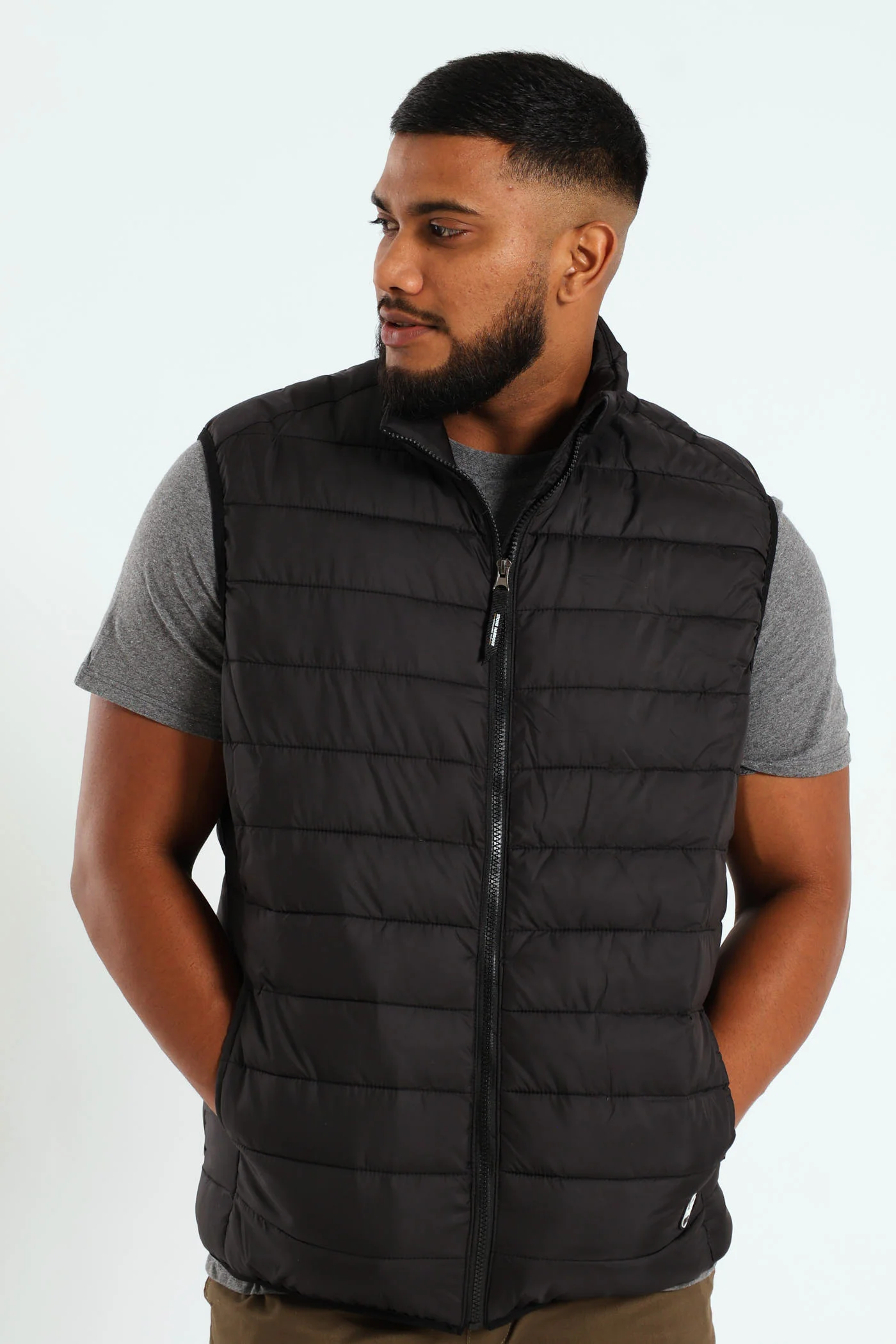 Puffer Gilet - Black - Image 8