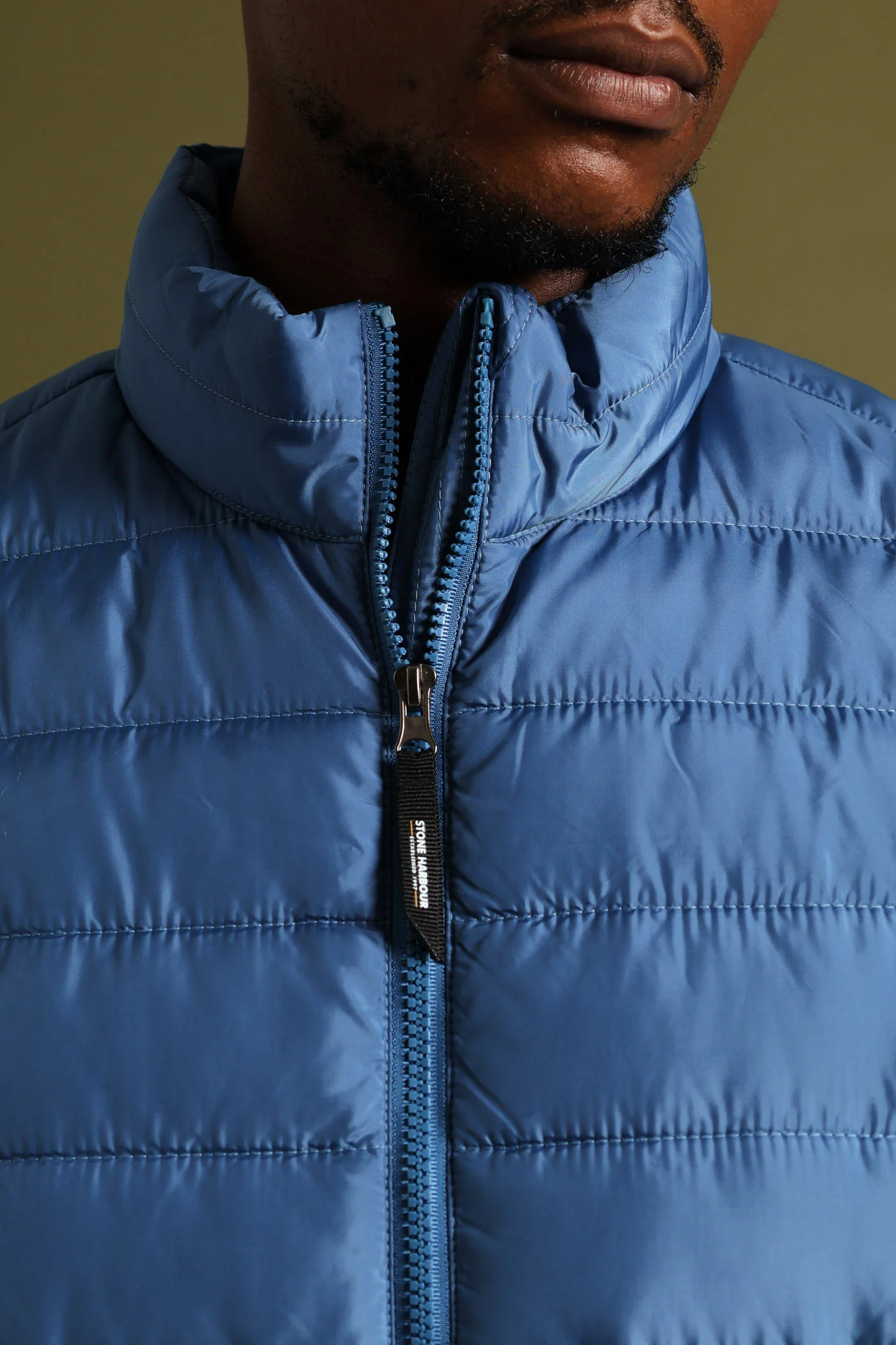 Puffer Gilet - Steel Blue - Image 5