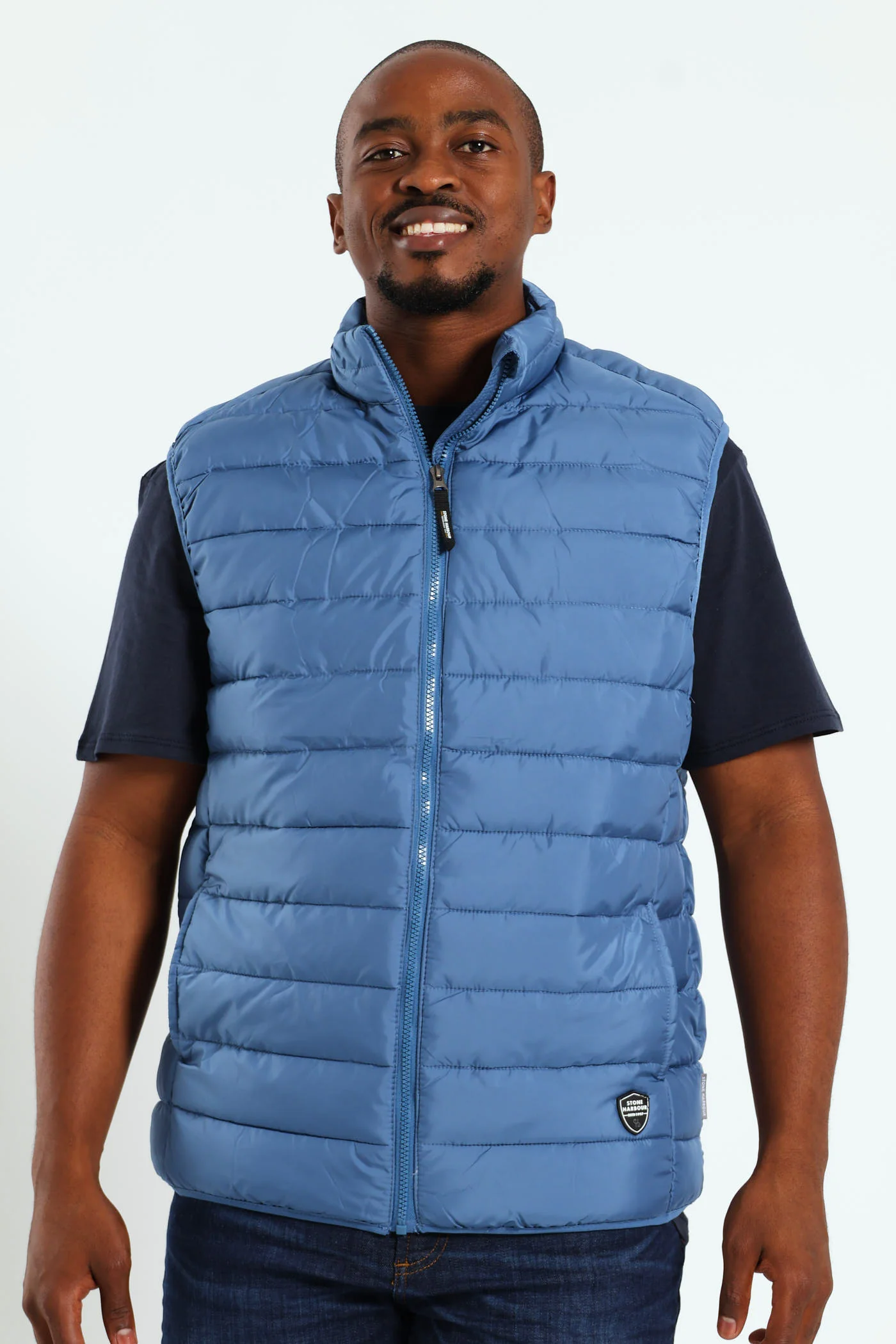 Puffer Gilet - Steel Blue - Image 7
