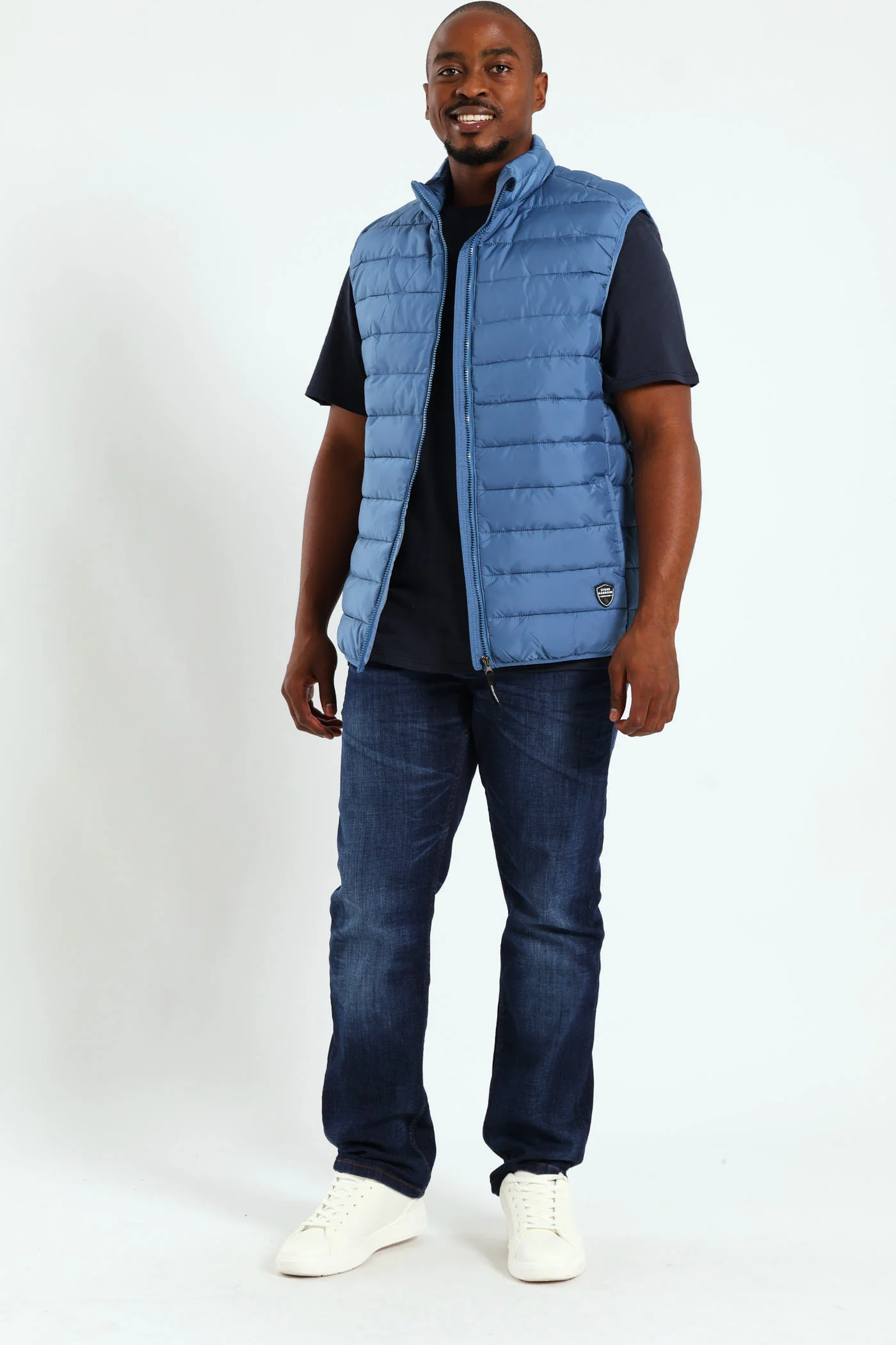 Puffer Gilet - Steel Blue - Image 9