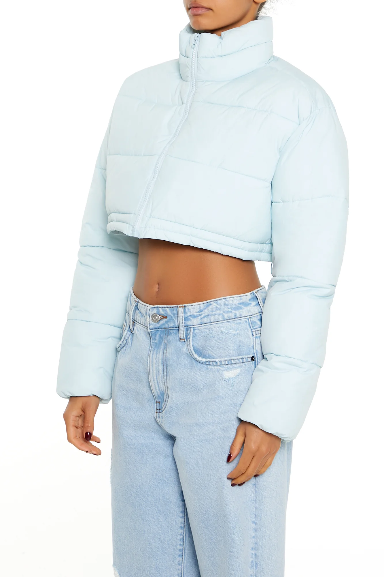 Puffer Jacket - Aqua - Image 3