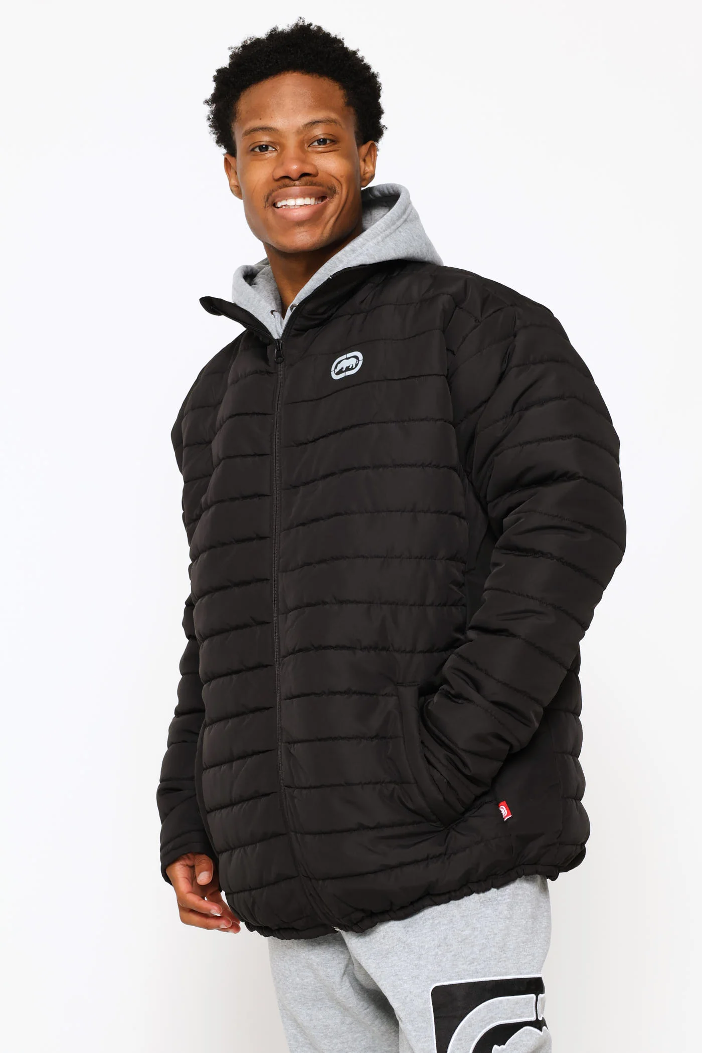 Puffer Jacket - Black - Image 3
