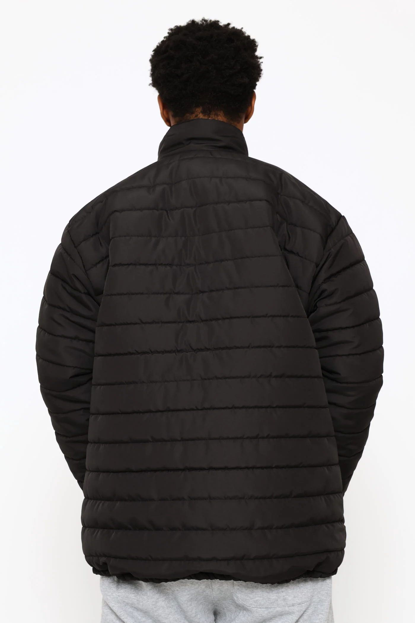 Puffer Jacket - Black - Image 4