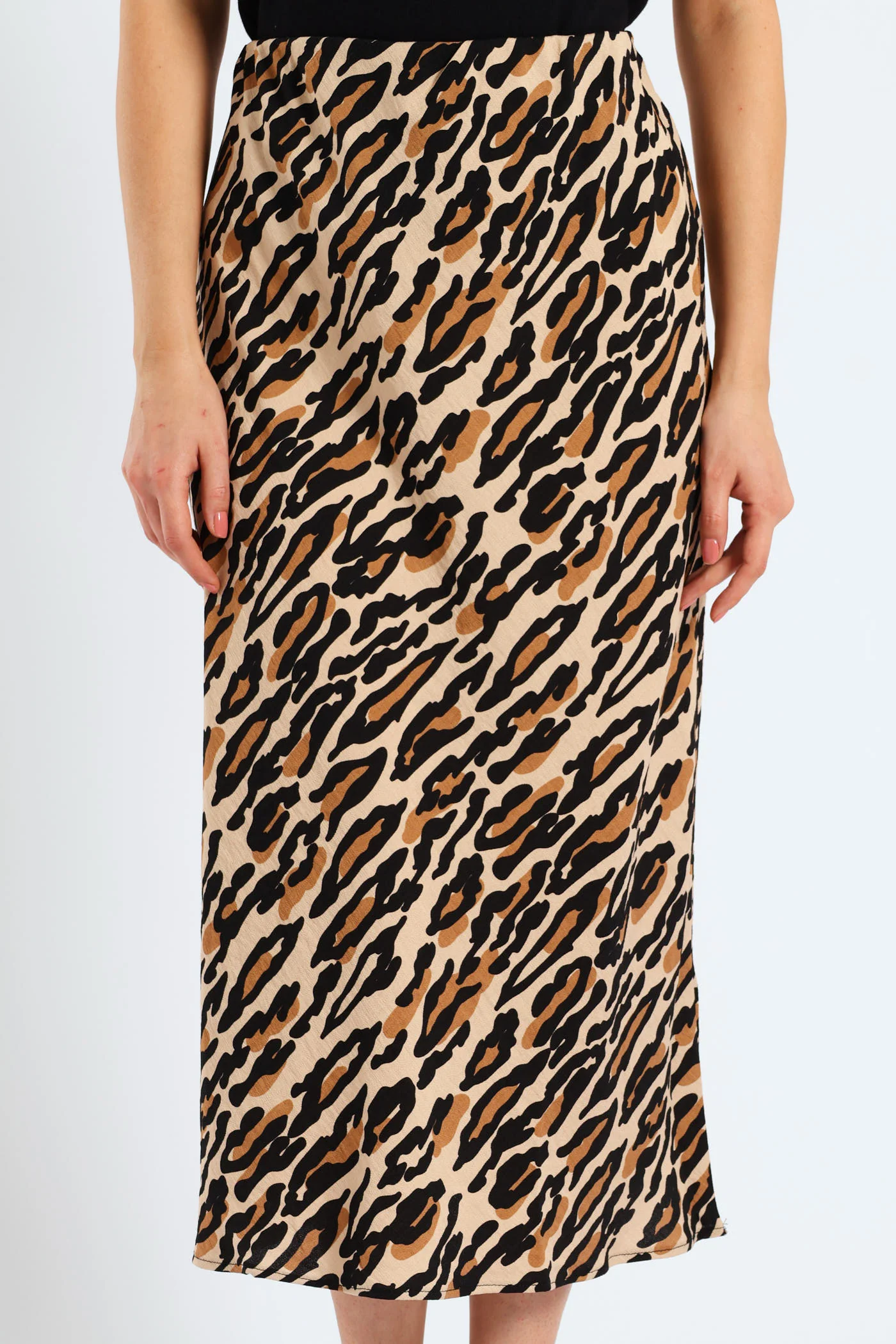 Pull On Bias Cut Midi Skirt - Multi - Image 6
