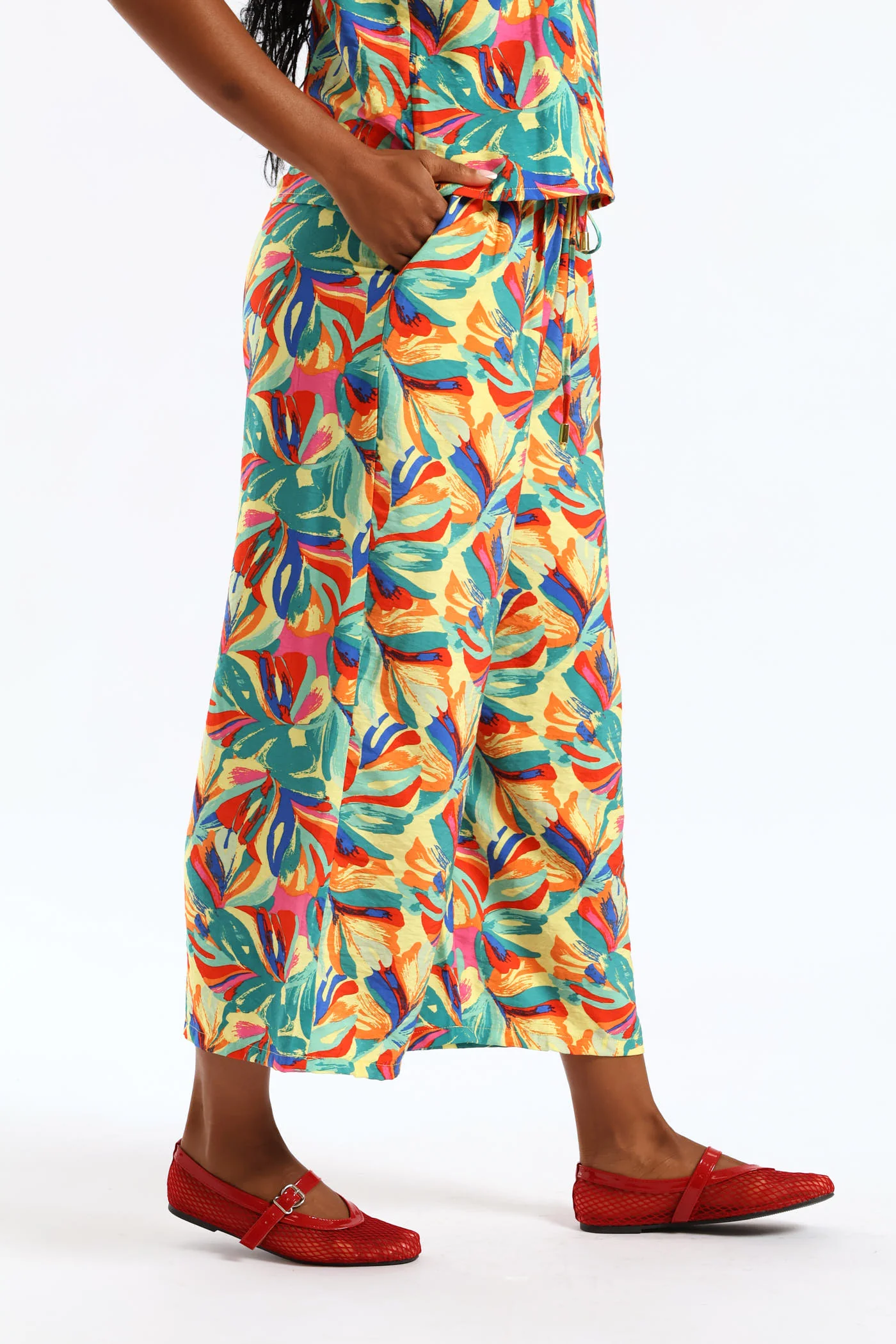 Pull On Carnival Culotte Pant - Multi - Image 3