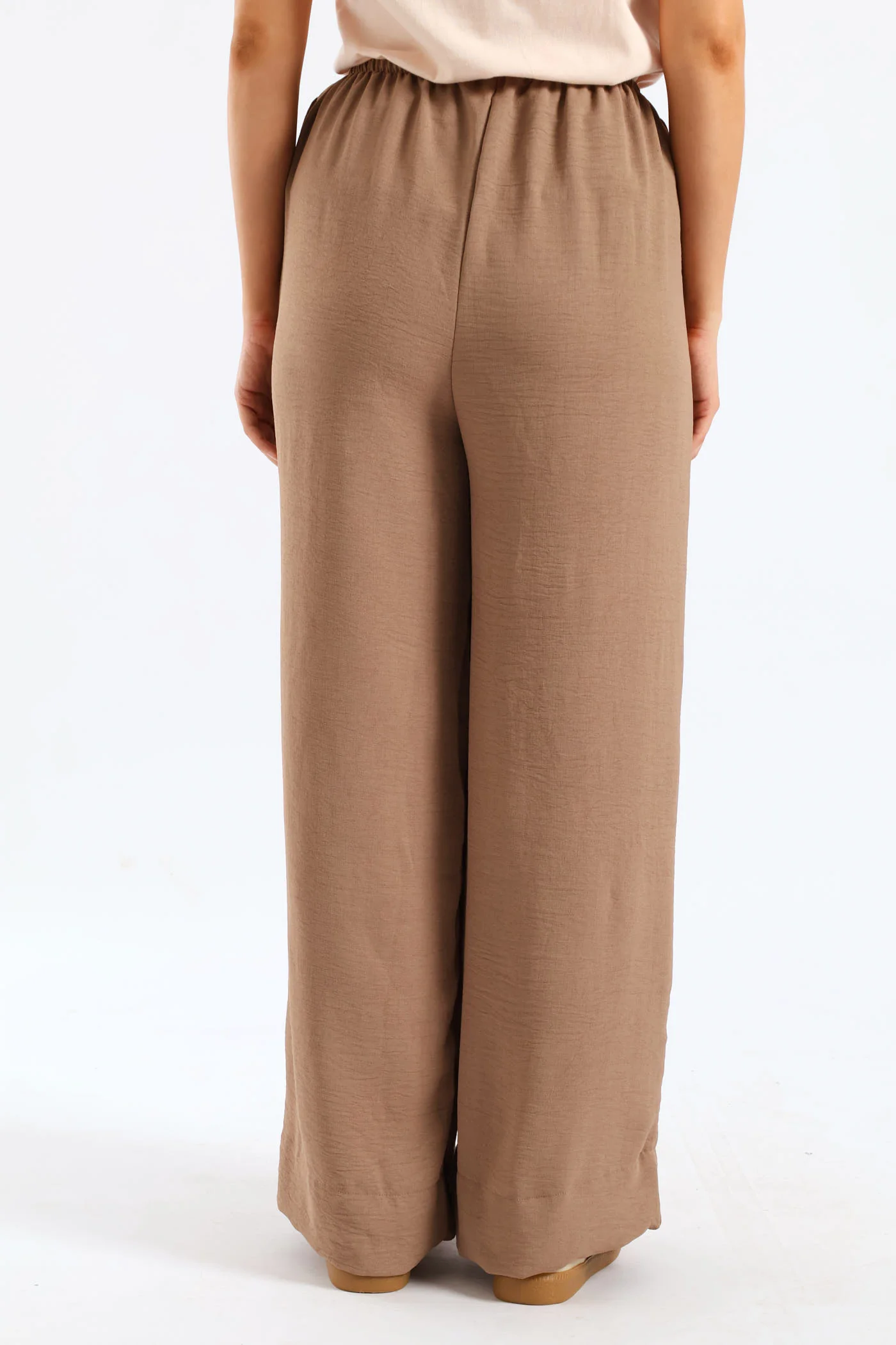 Pull-On Wide Hem Wideleg Pant - Dark Stone - Image 5