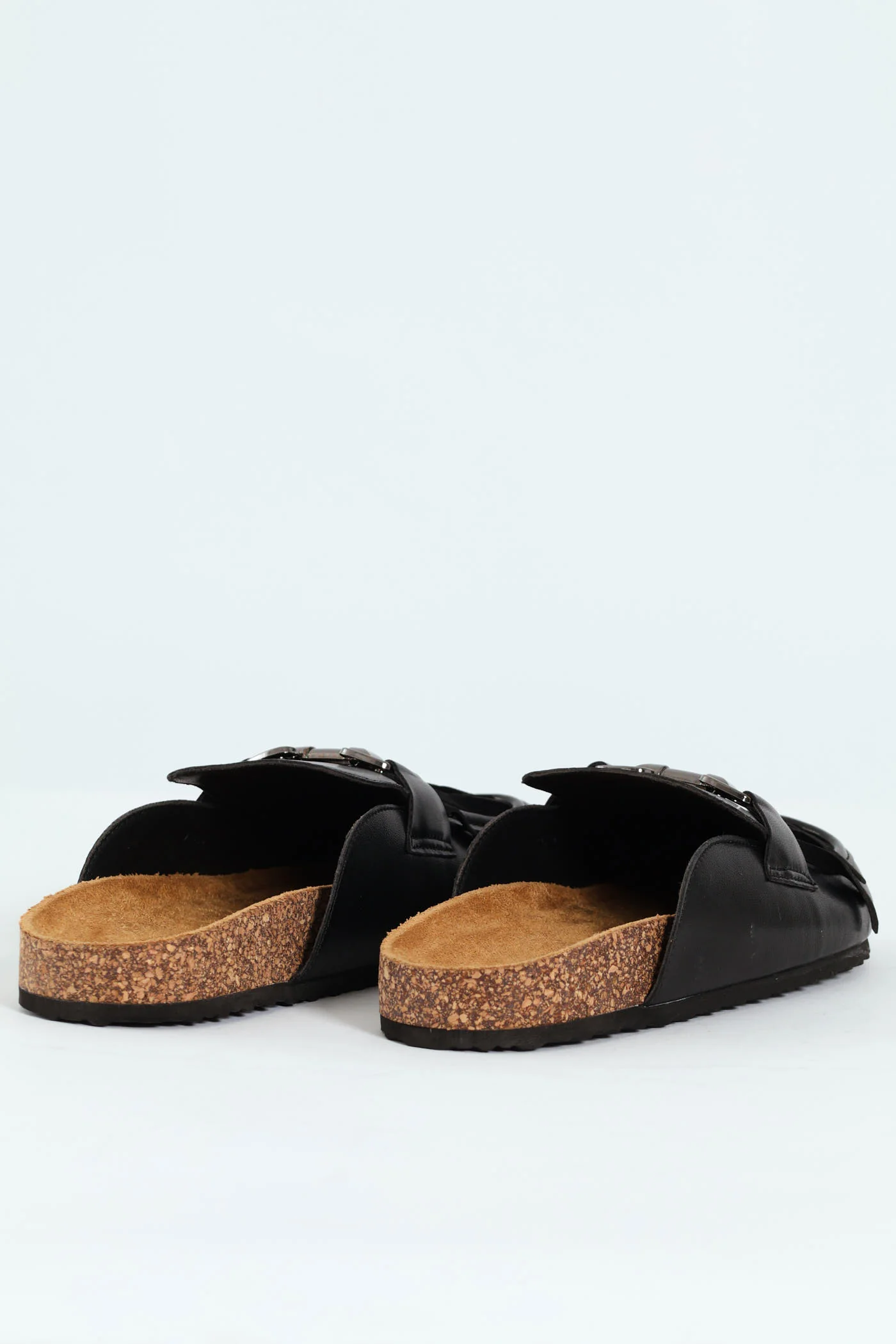 Push In Mule With Tassle Apron Detail - Black - Image 4