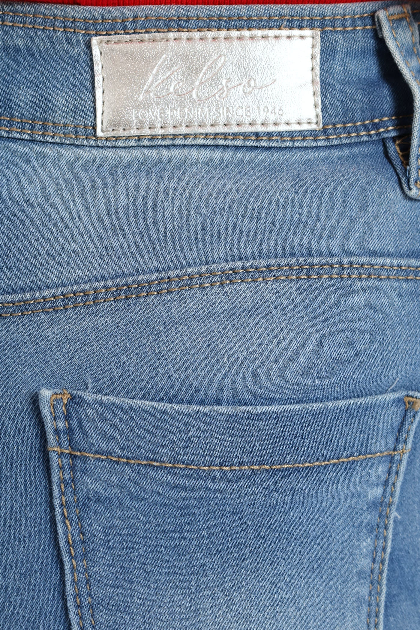 Push Up High Waist Skinny Denim - Light Wash - Image 12
