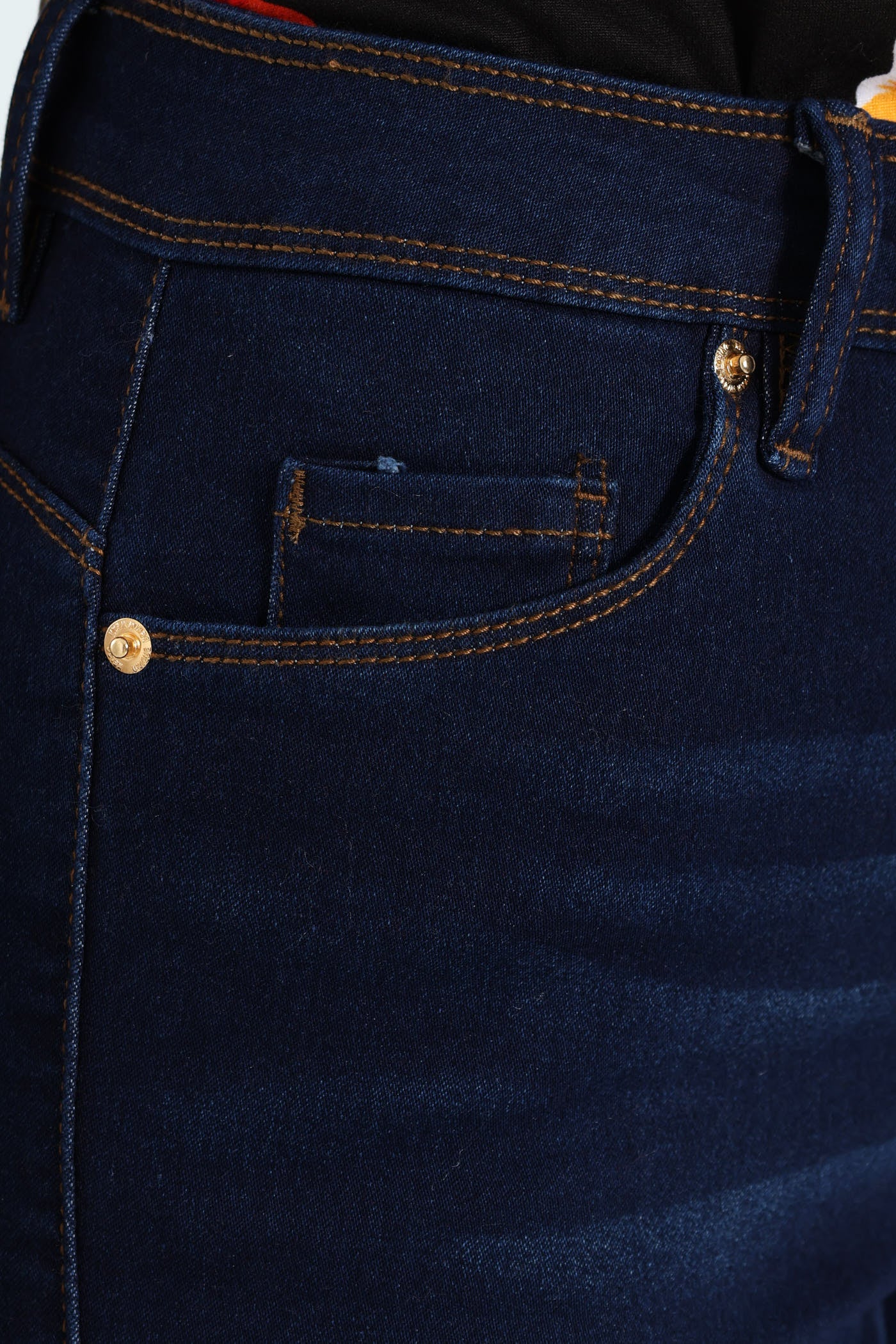 Push Up Hi-Waist Skinny Denim - Dark Wash - Image 5