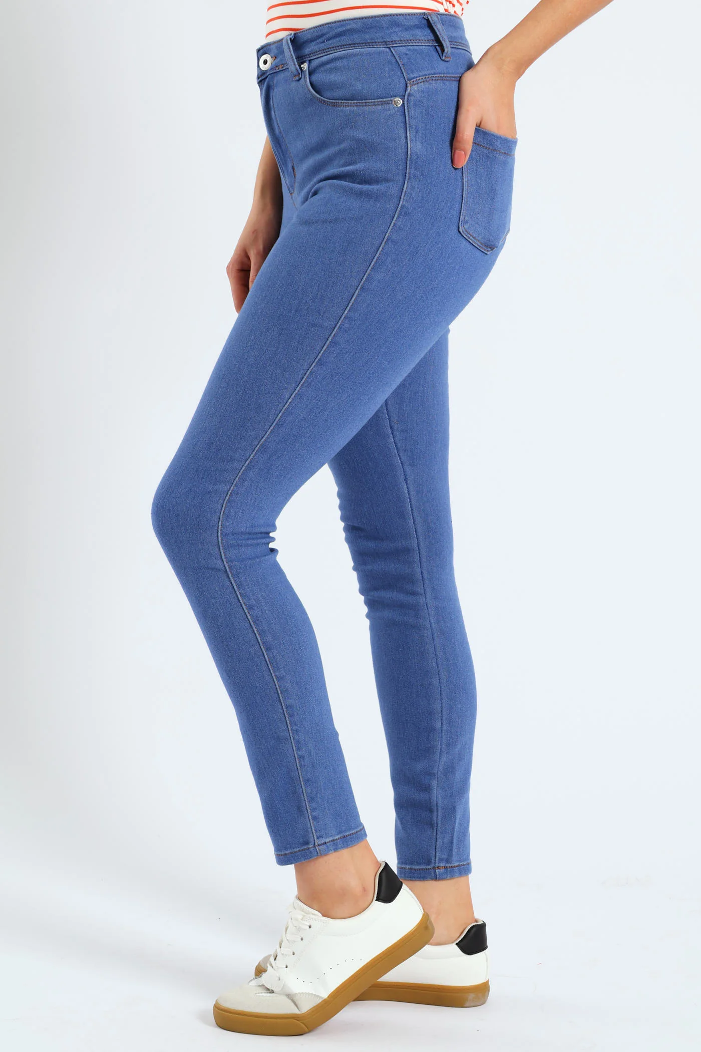 Push-Up Skinny Jean - Light Periwinkle - Image 2