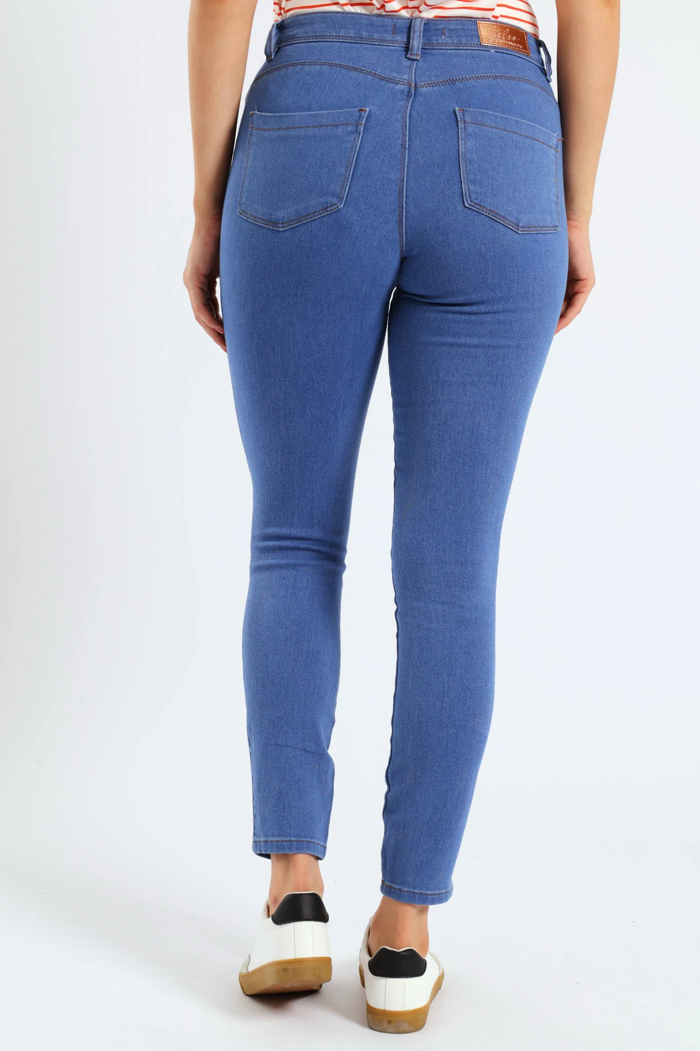 Push-Up Skinny Jean - Light Periwinkle - Image 3