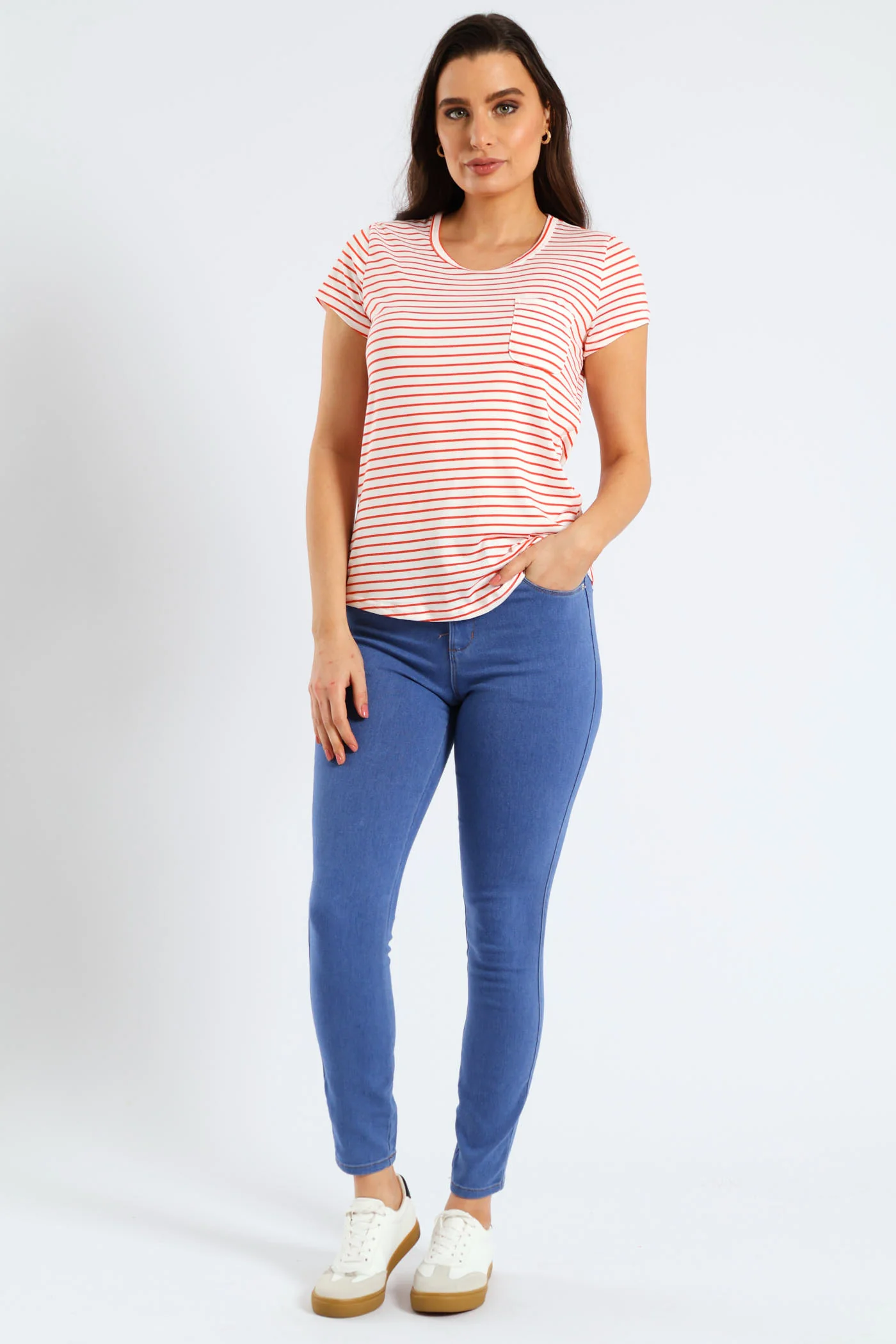 Push-Up Skinny Jean - Light Periwinkle - Image 6