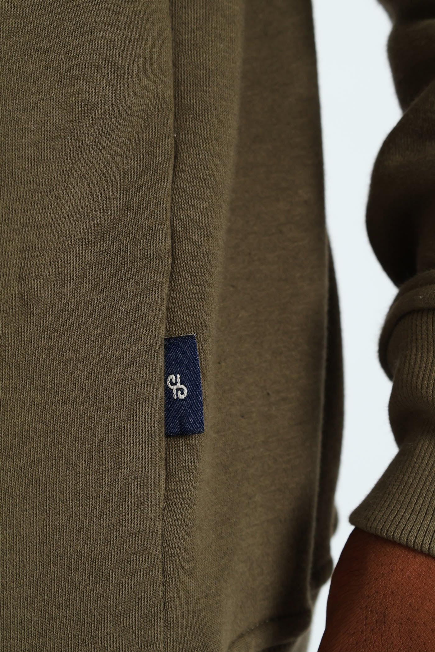 Quarter Zip Fleece Sweat Top - Fatigue - Image 5