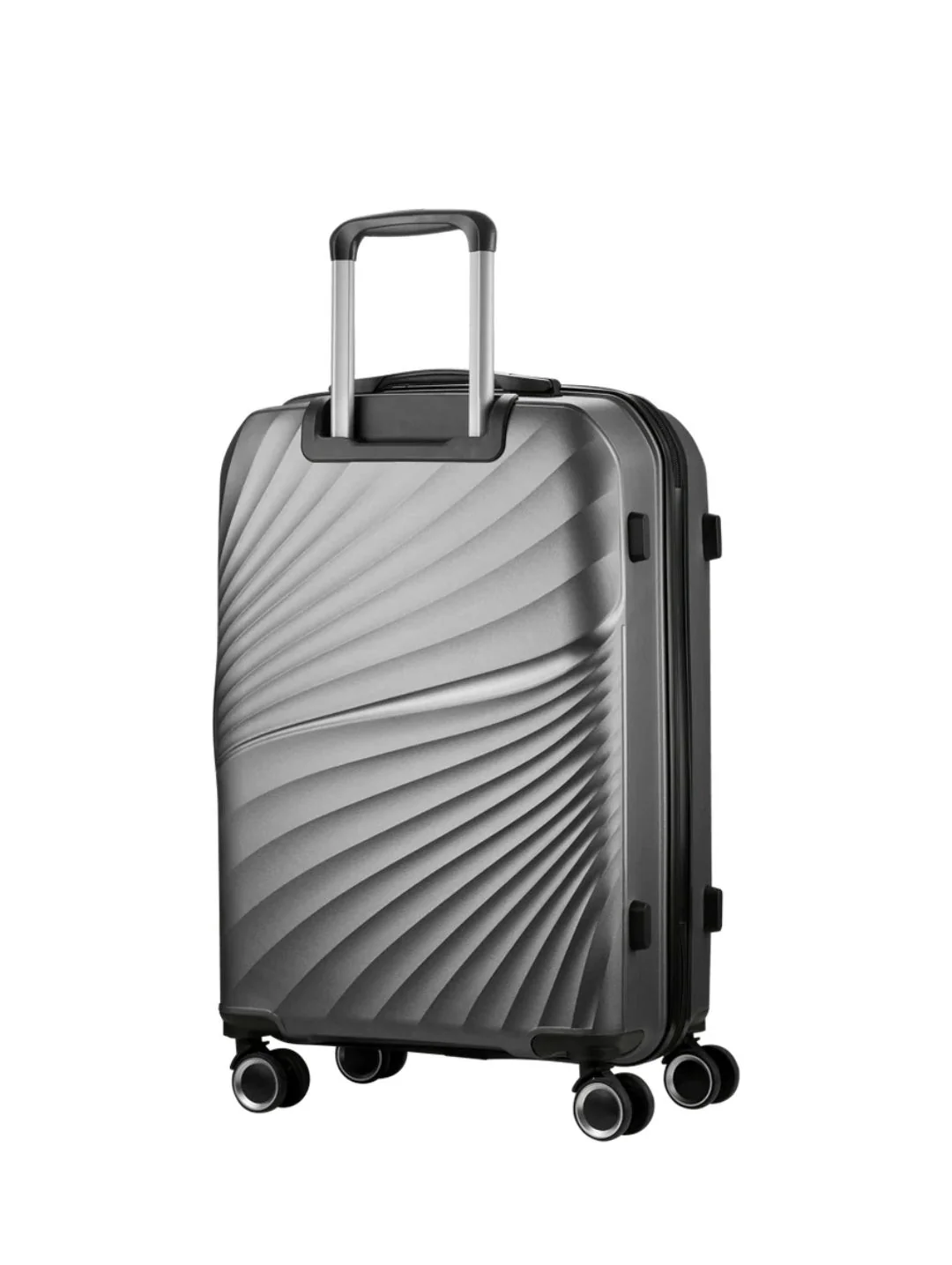 Quartz PP 4-Wheels Spinner Luggage - Silver - Image 2
