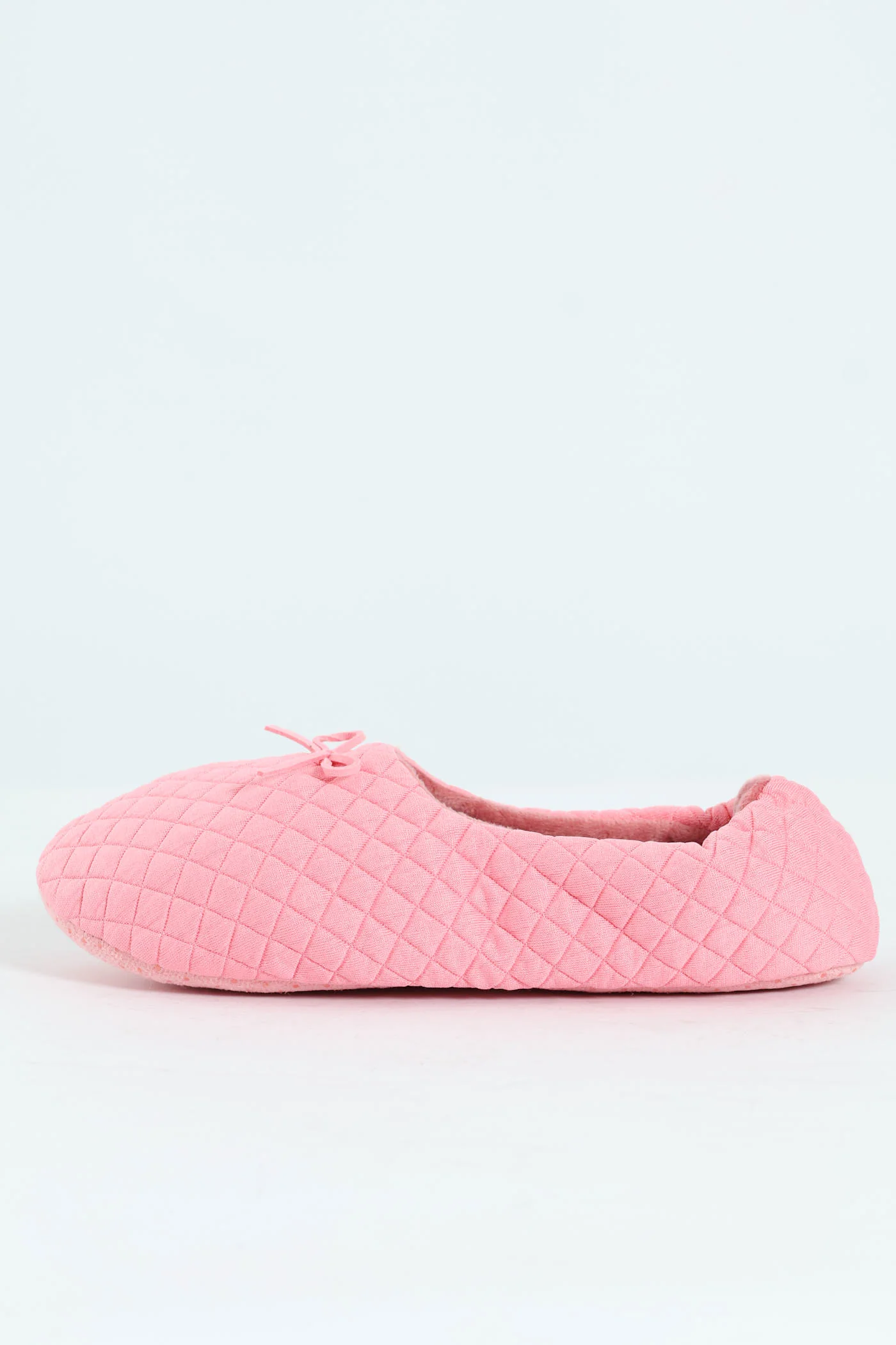 Quilted Ballerina Slipper Sock - Pink - Image 5