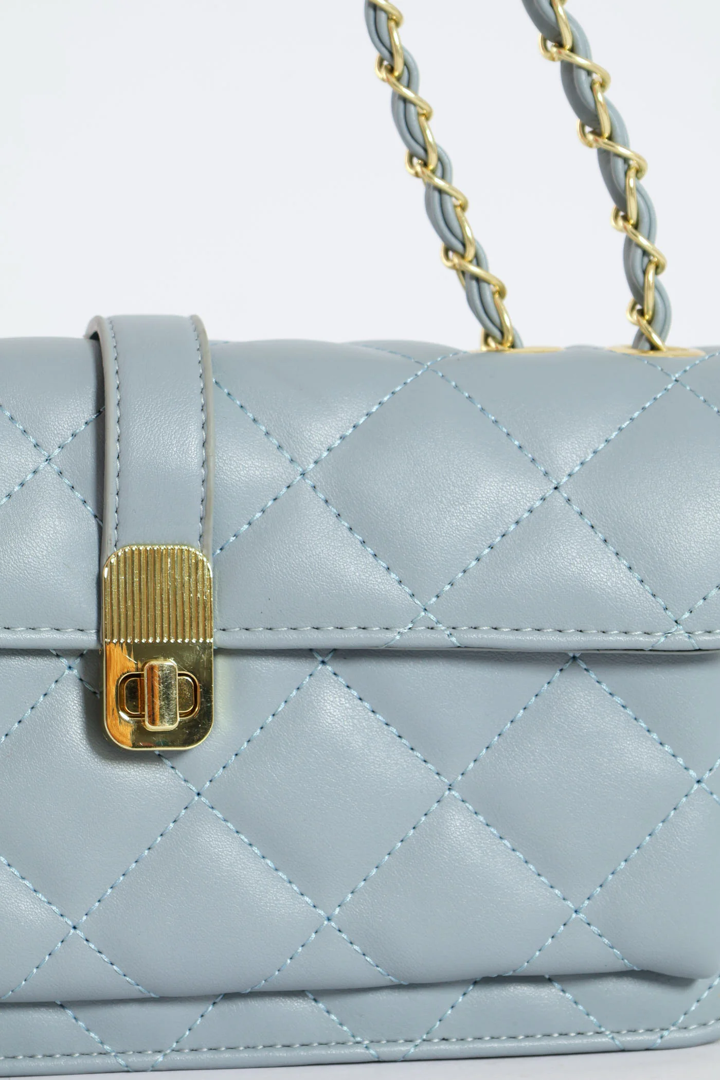 Quilted Chain Satchel - Image 4