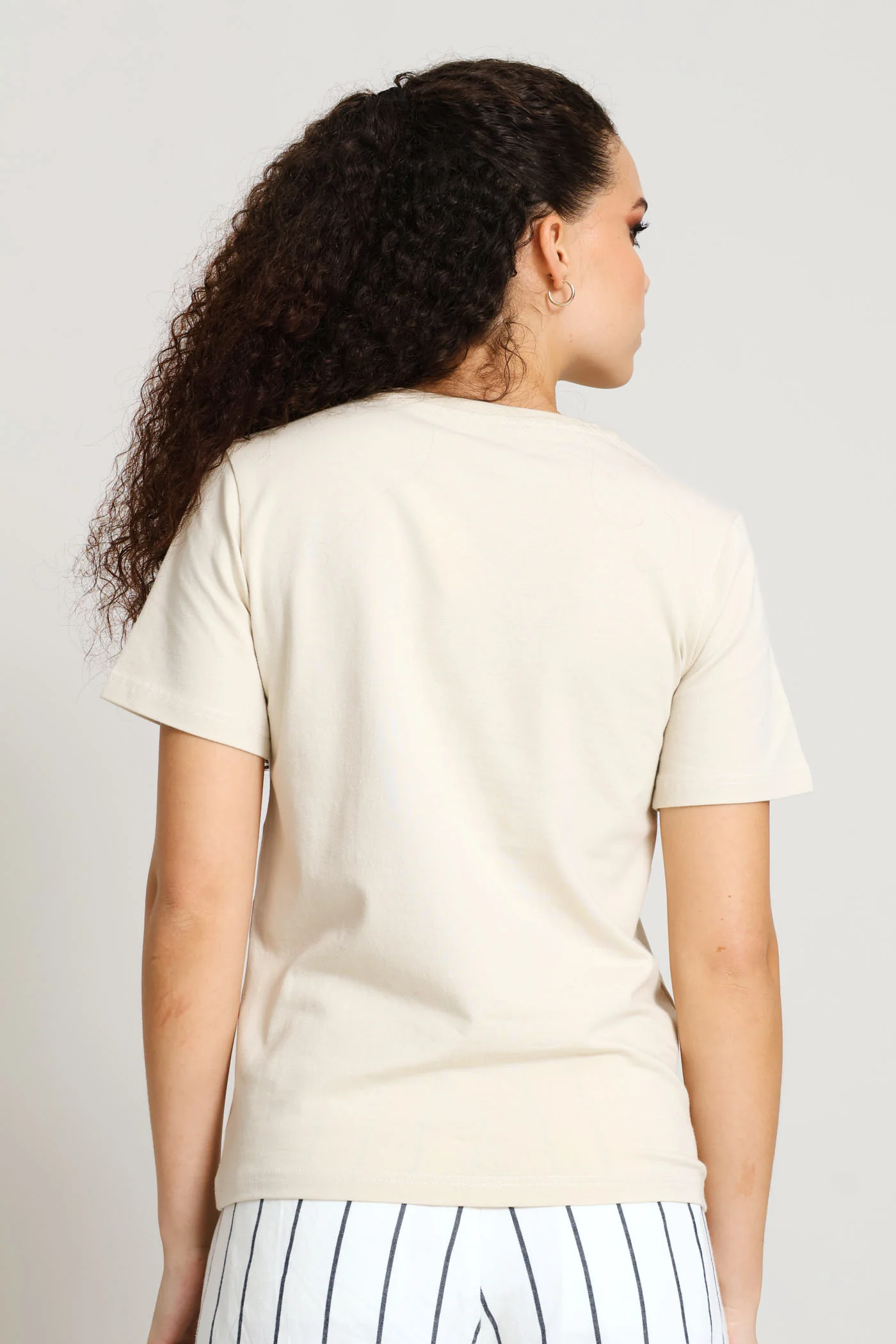 Quinn Embroidery T-Shirt - Bronze - Image 3
