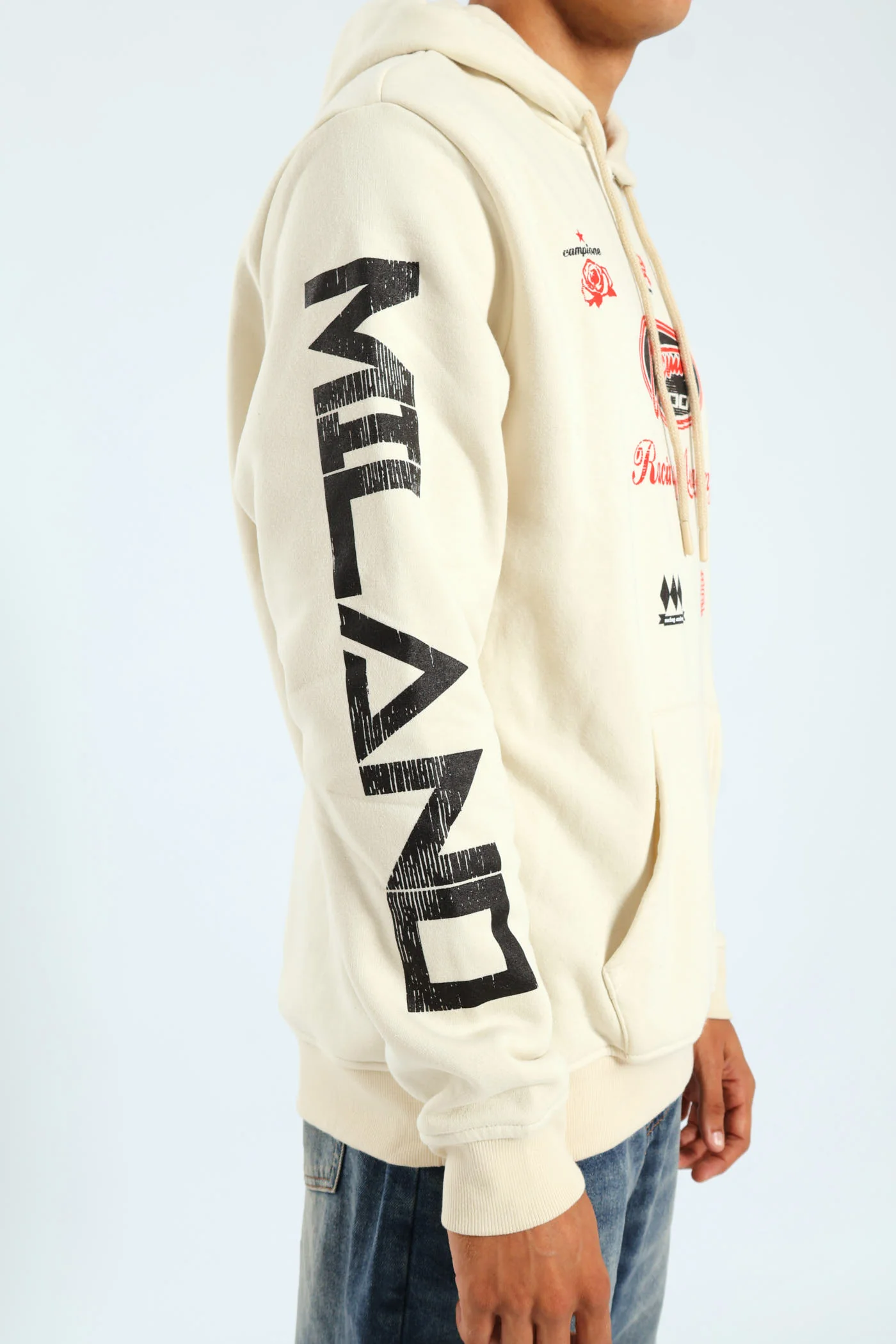 Racing Fashion Hoody - Light Stone - Image 3