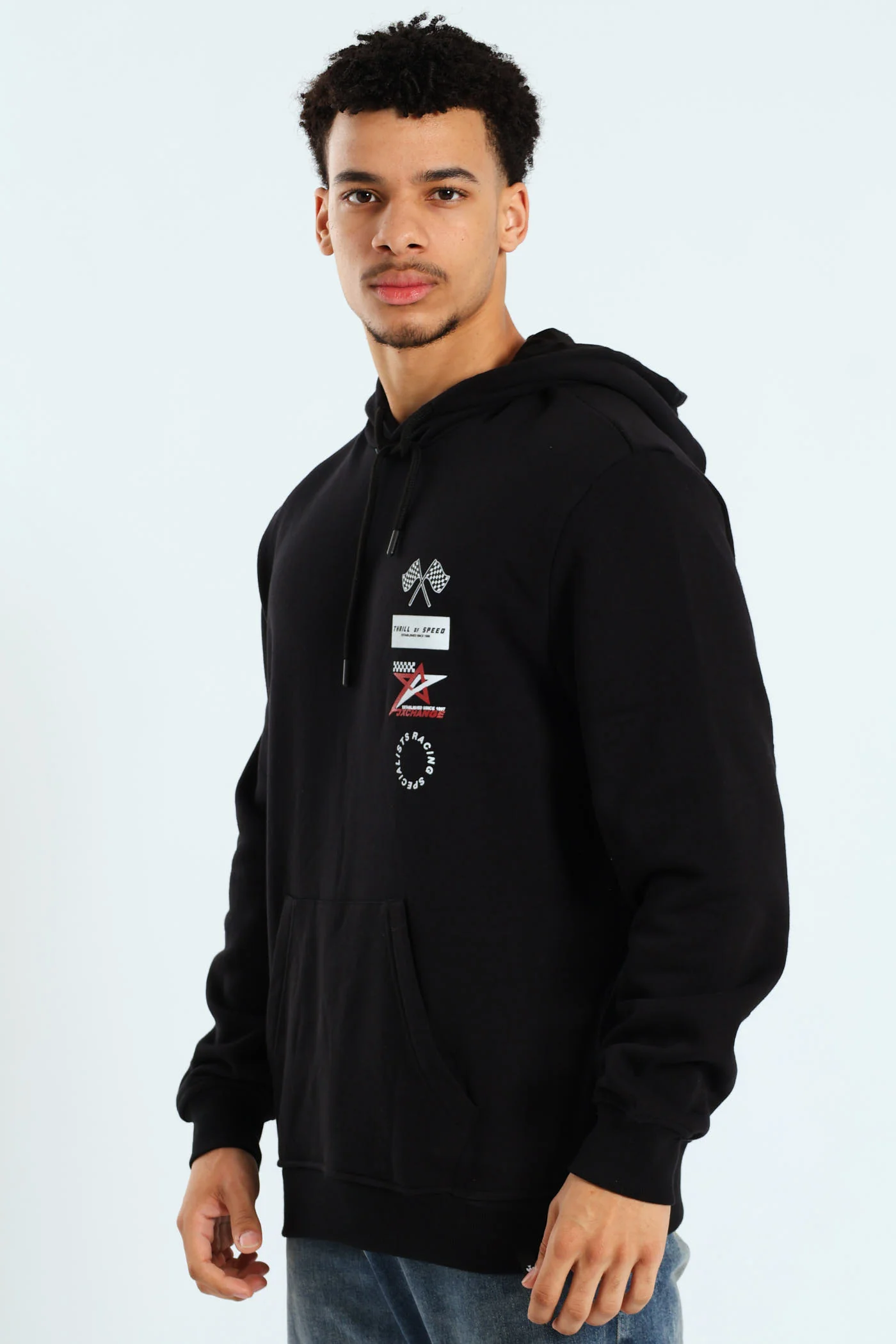 Racing Hoody - Black - Image 3