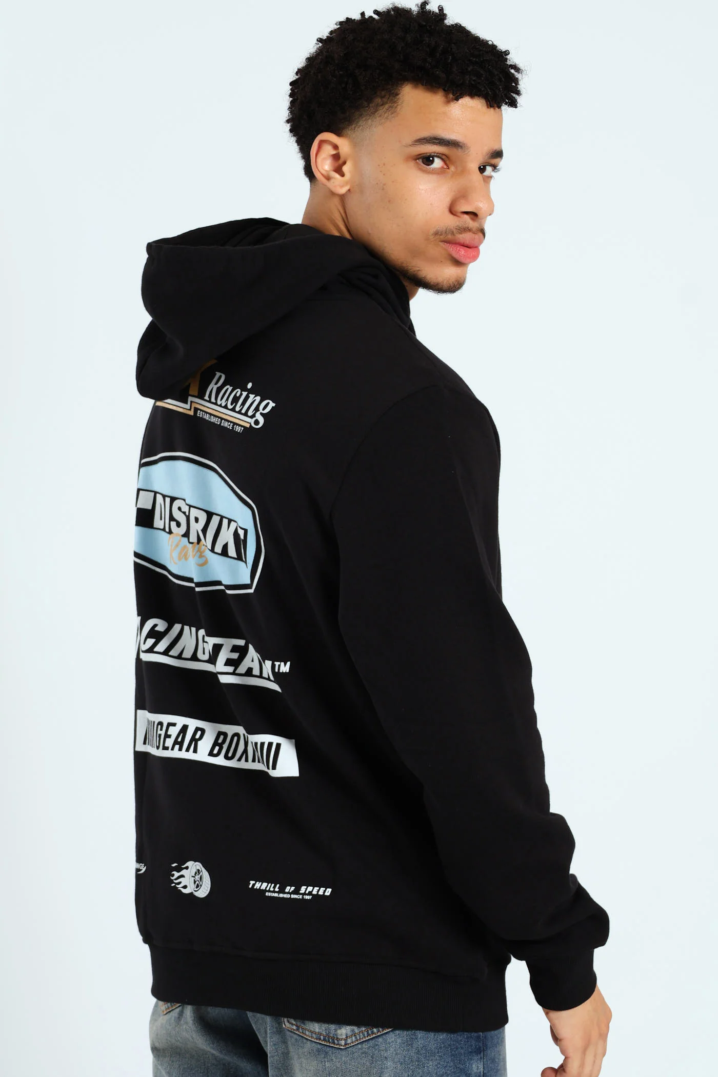 Racing Hoody - Black - Image 4